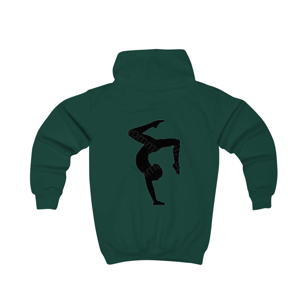 BuiltDifferent Kids Hoodie — Gymnast Silhouette Kids Sweatshirt