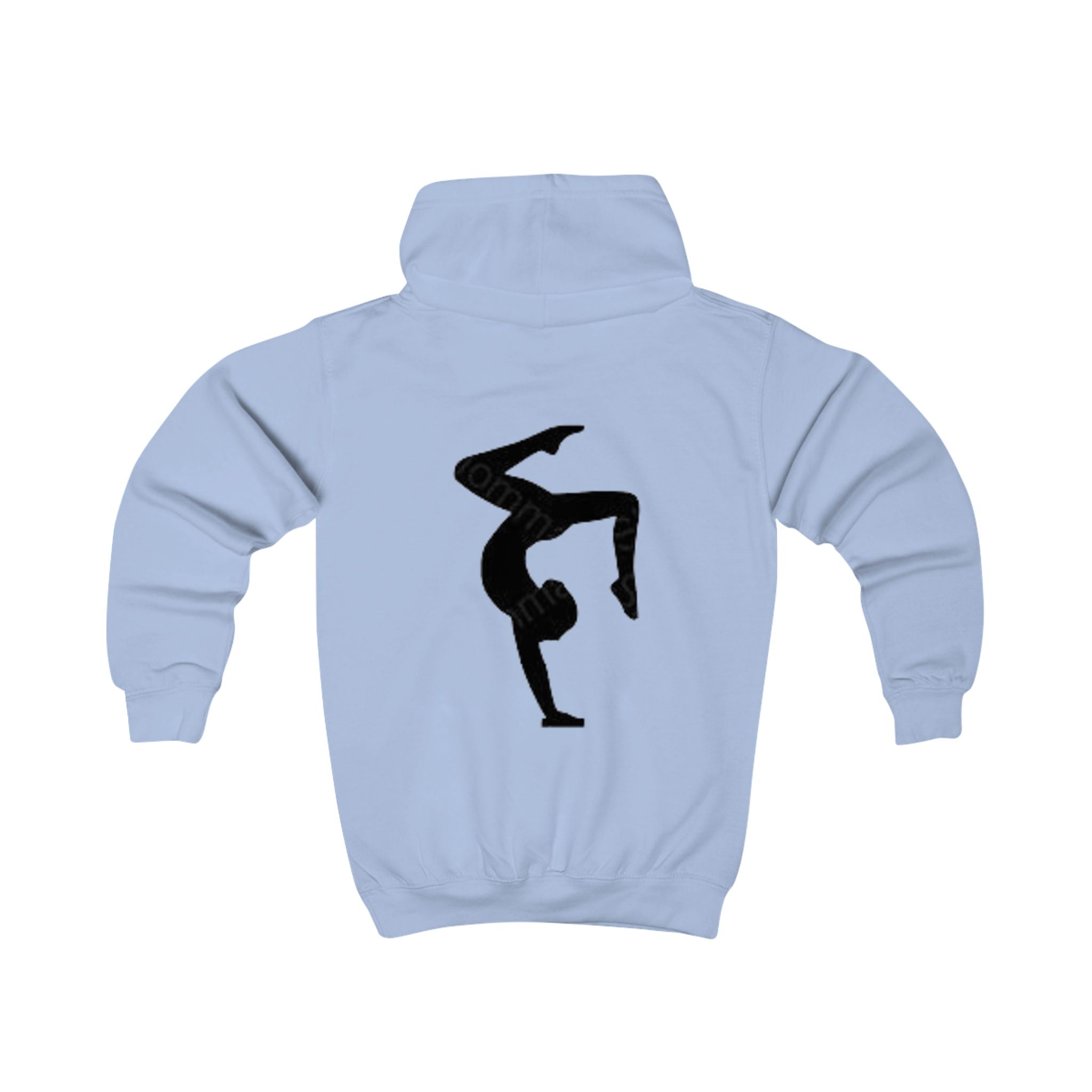 BuiltDifferent Kids Hoodie — Gymnast Silhouette Kids Sweatshirt