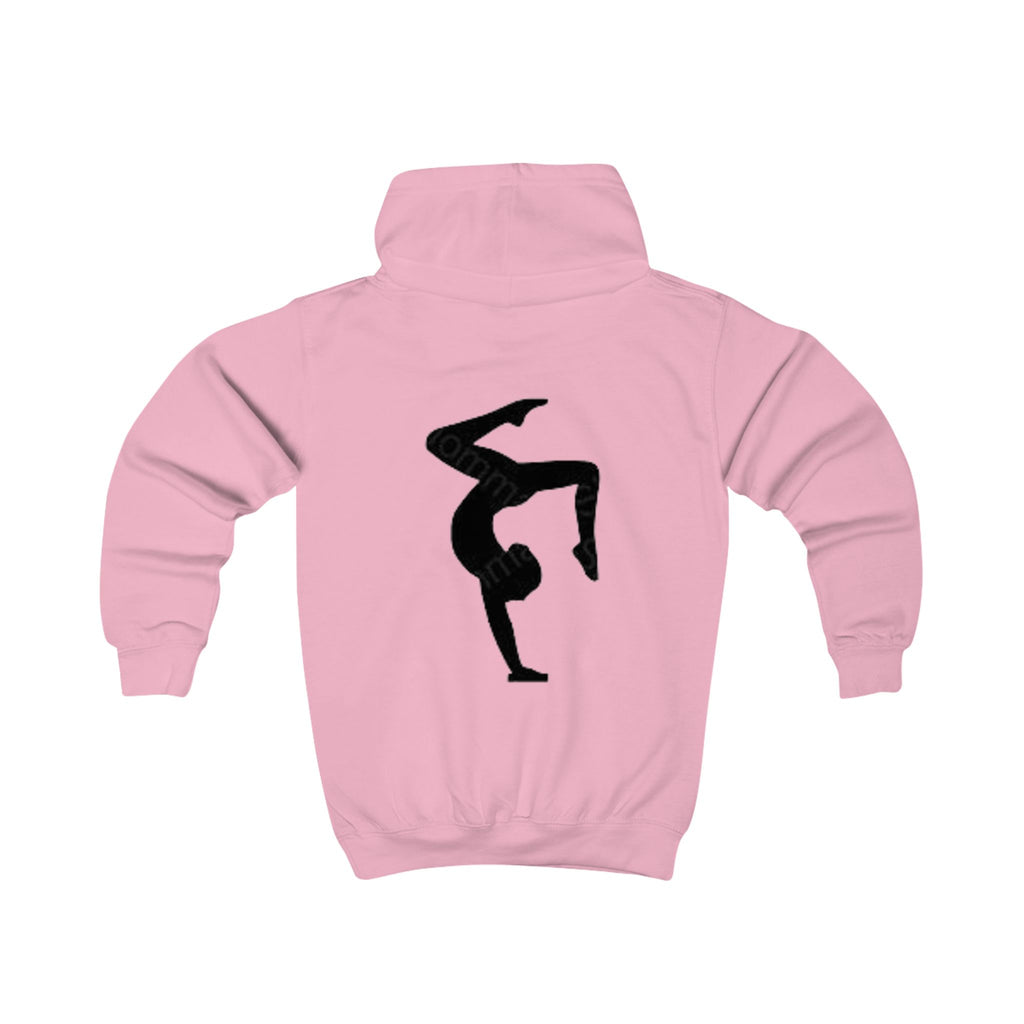 BuiltDifferent Kids Hoodie — Gymnast Silhouette Kids Sweatshirt