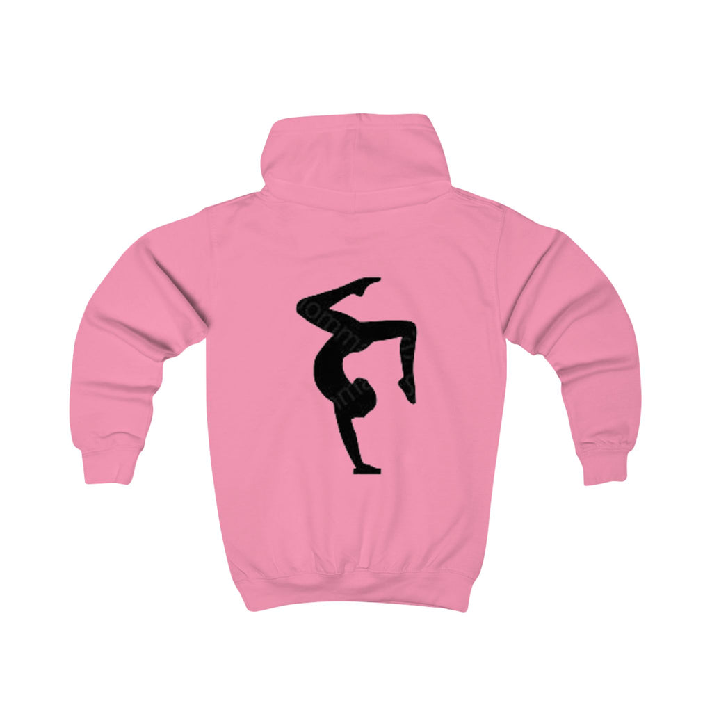 BuiltDifferent Kids Hoodie — Gymnast Silhouette Kids Sweatshirt