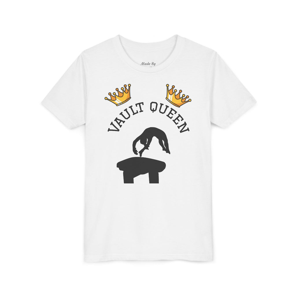Vault Queen Youth Tee – Girls’ Gymnastics Shirt (Kids)