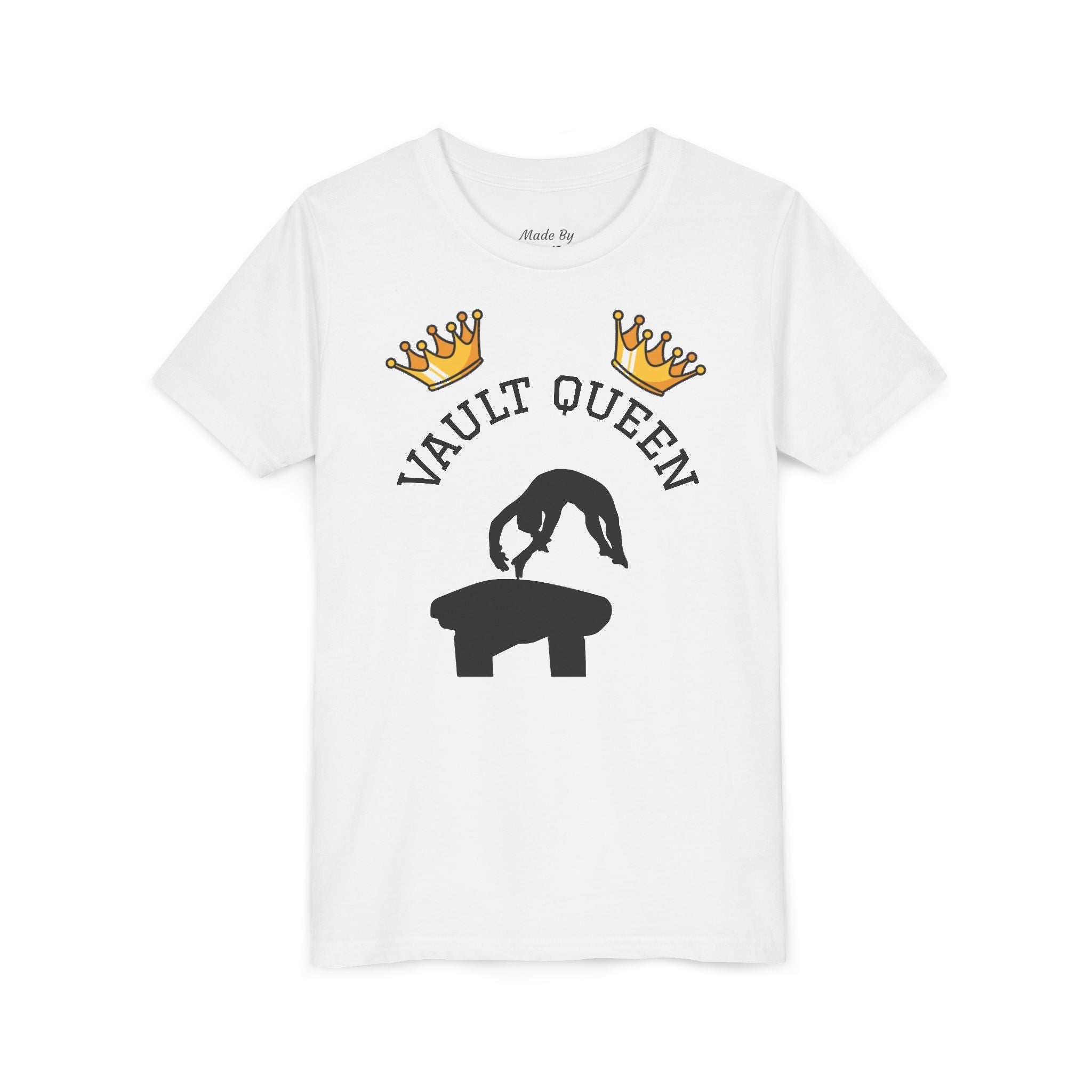 Vault Queen Youth Tee – Girls’ Gymnastics Shirt (Kids)