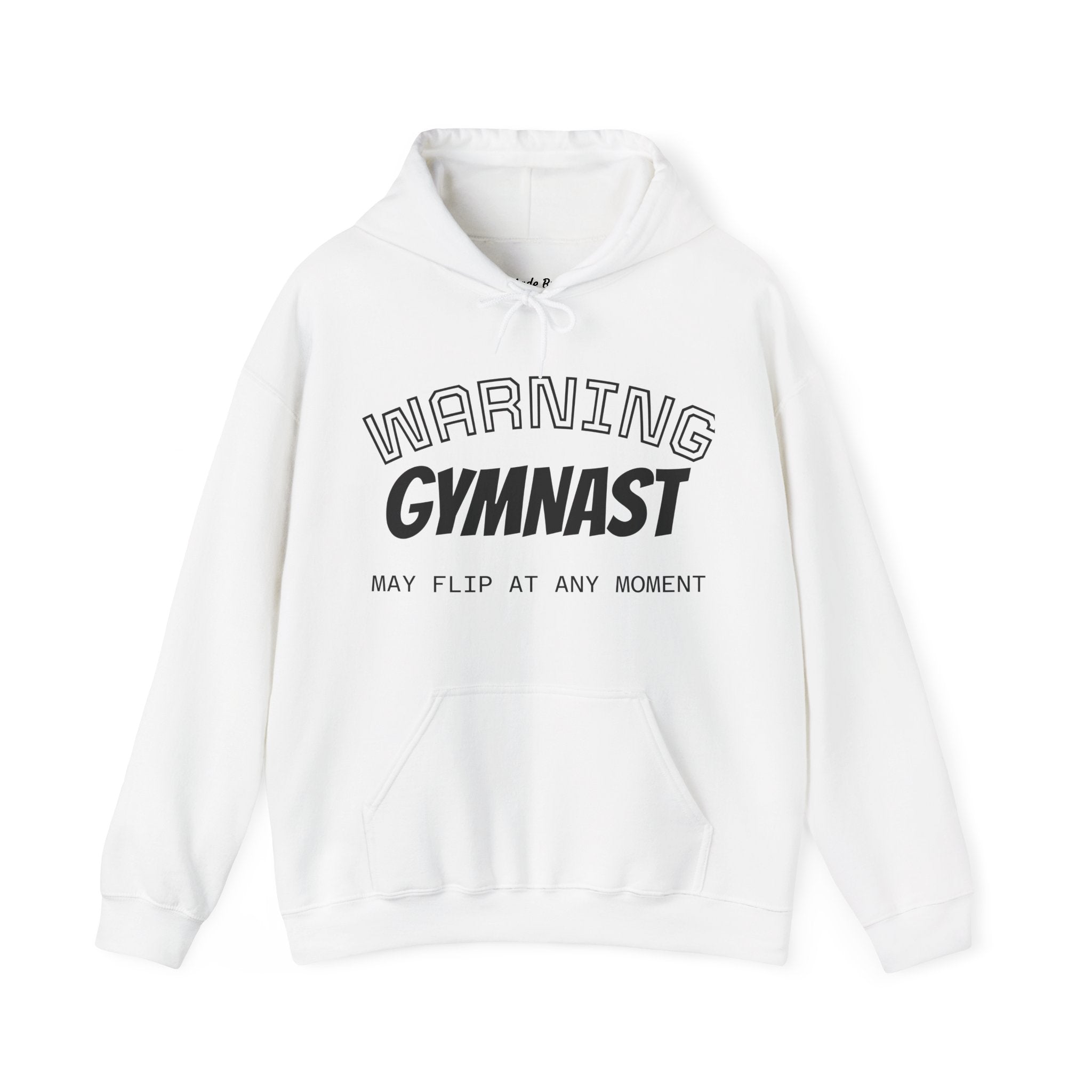 Unisex Heavy Blend™ Hooded Sweatshirt - WARNING GYMNAST MAY FLIP (Adult)