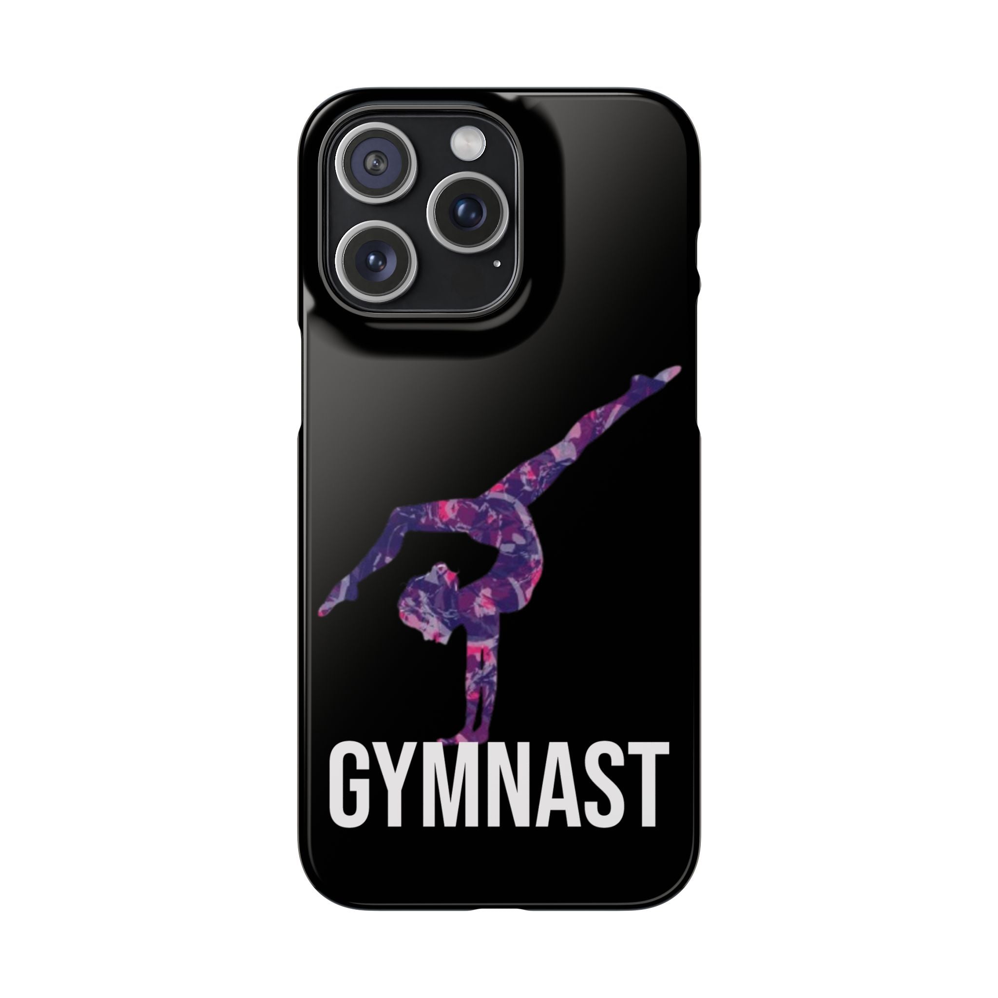 Gymnast Phone Case — Purple Galaxy Gymnastics Snap Case
