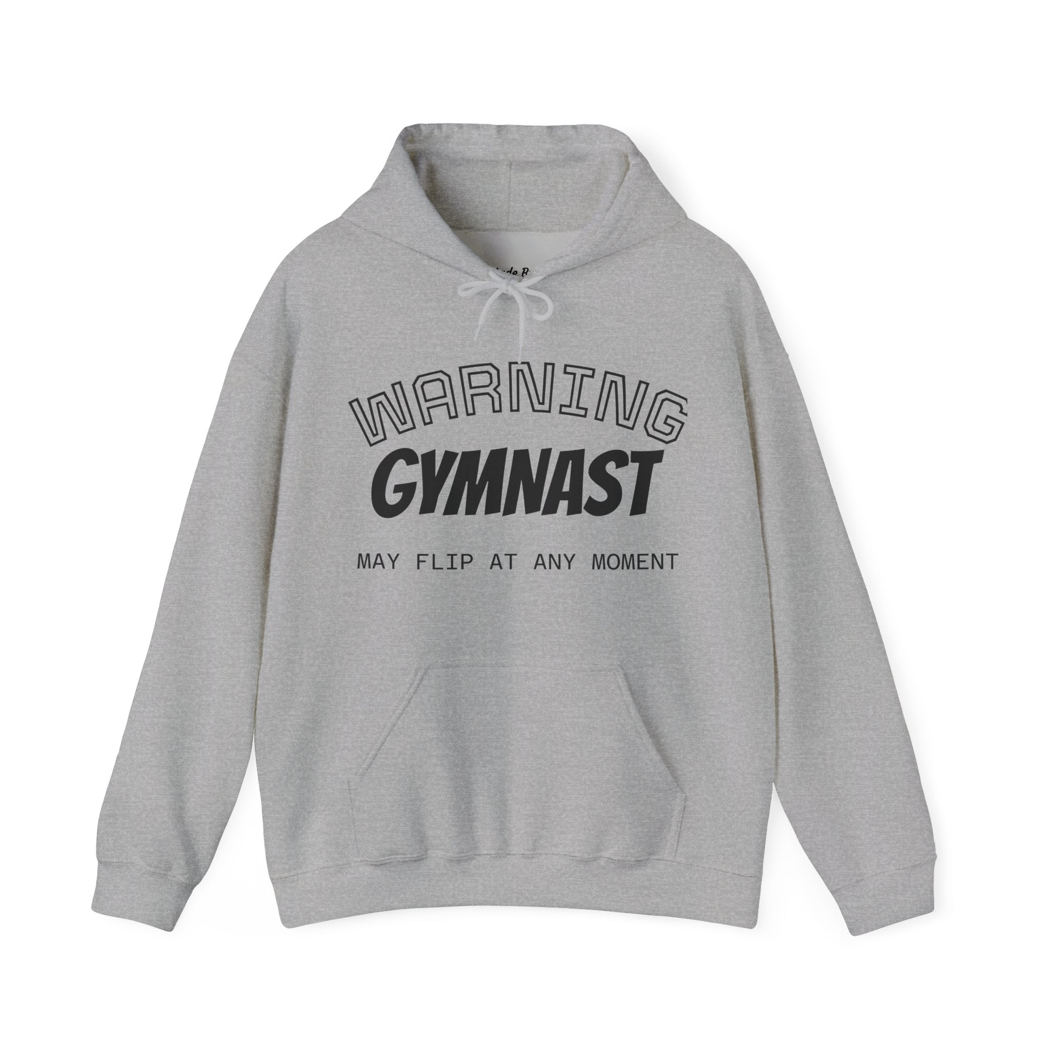 Unisex Heavy Blend™ Hooded Sweatshirt - WARNING GYMNAST MAY FLIP (Adult)