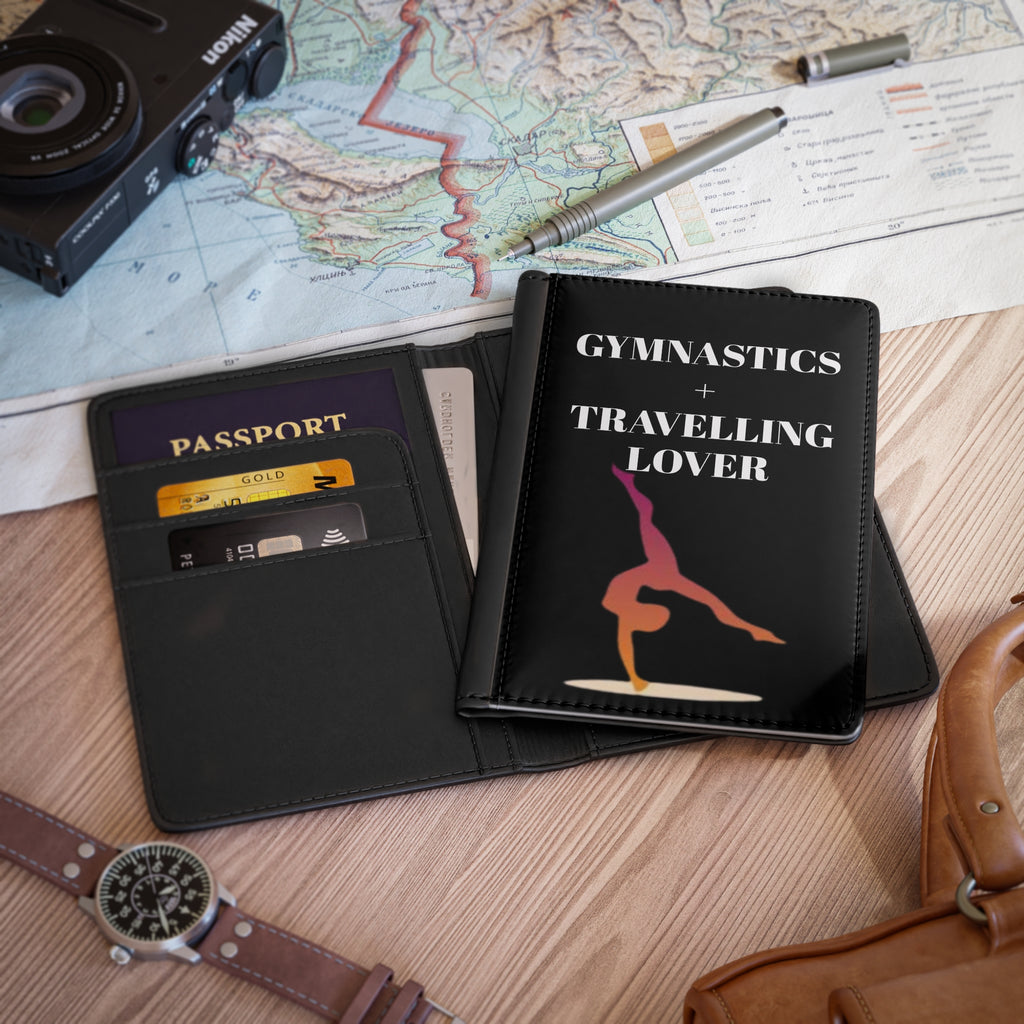 Gymnastics + Travelling Lover Passport Cover — Travel Passport Holder for Gymnasts
