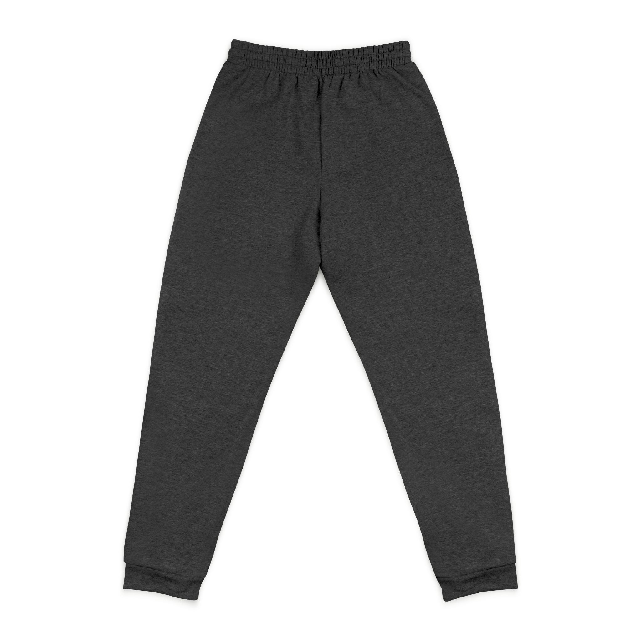 Adults Embroidered Minimal Joggers — Cozy Charcoal Gymnast Sweatpants