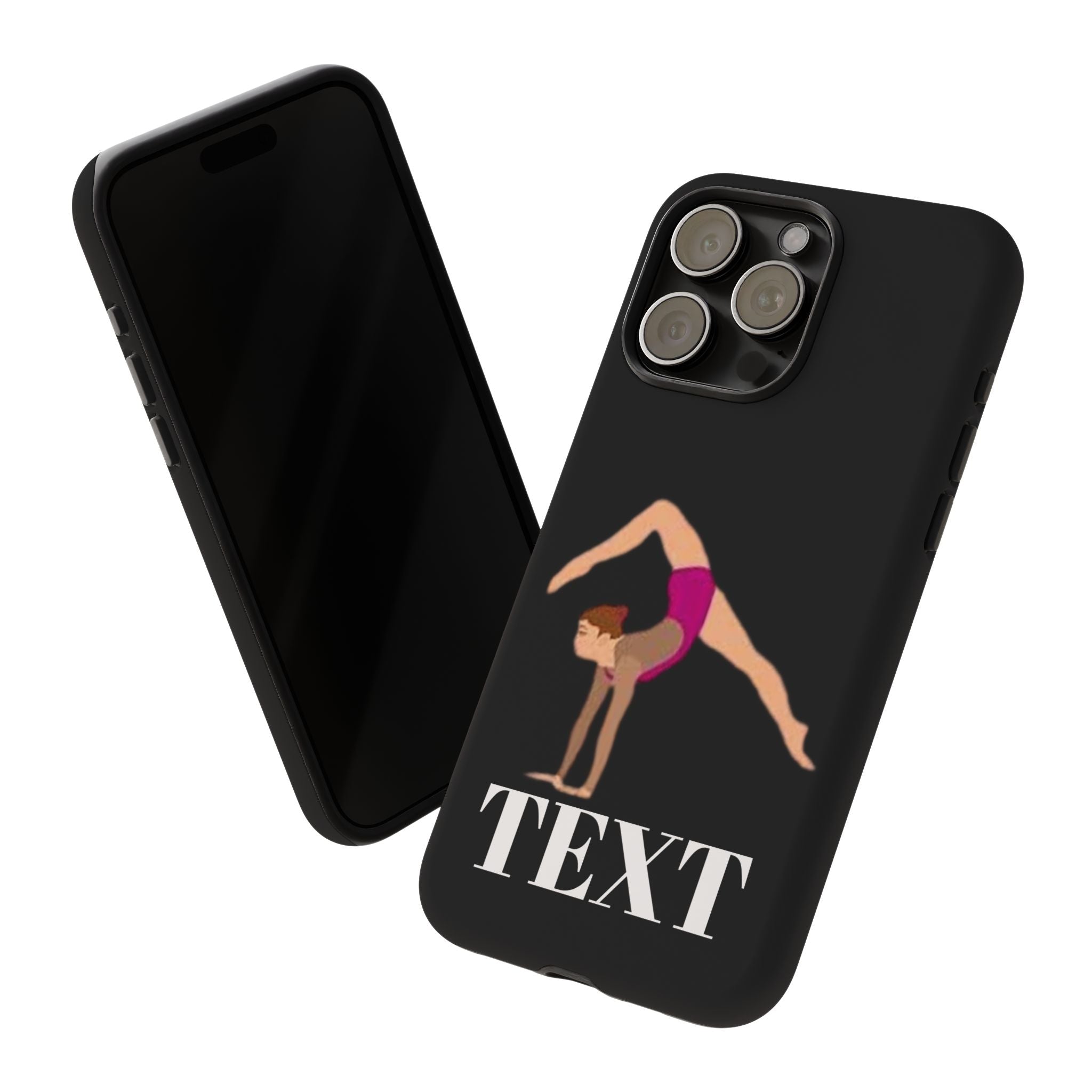Gymnast Phone Case — Personalized TEXT Design