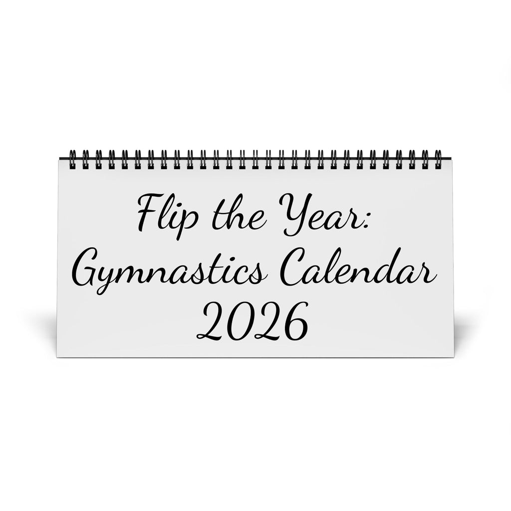 Gymnastics Colourful Desk Calendar 2026 - Flip the Year