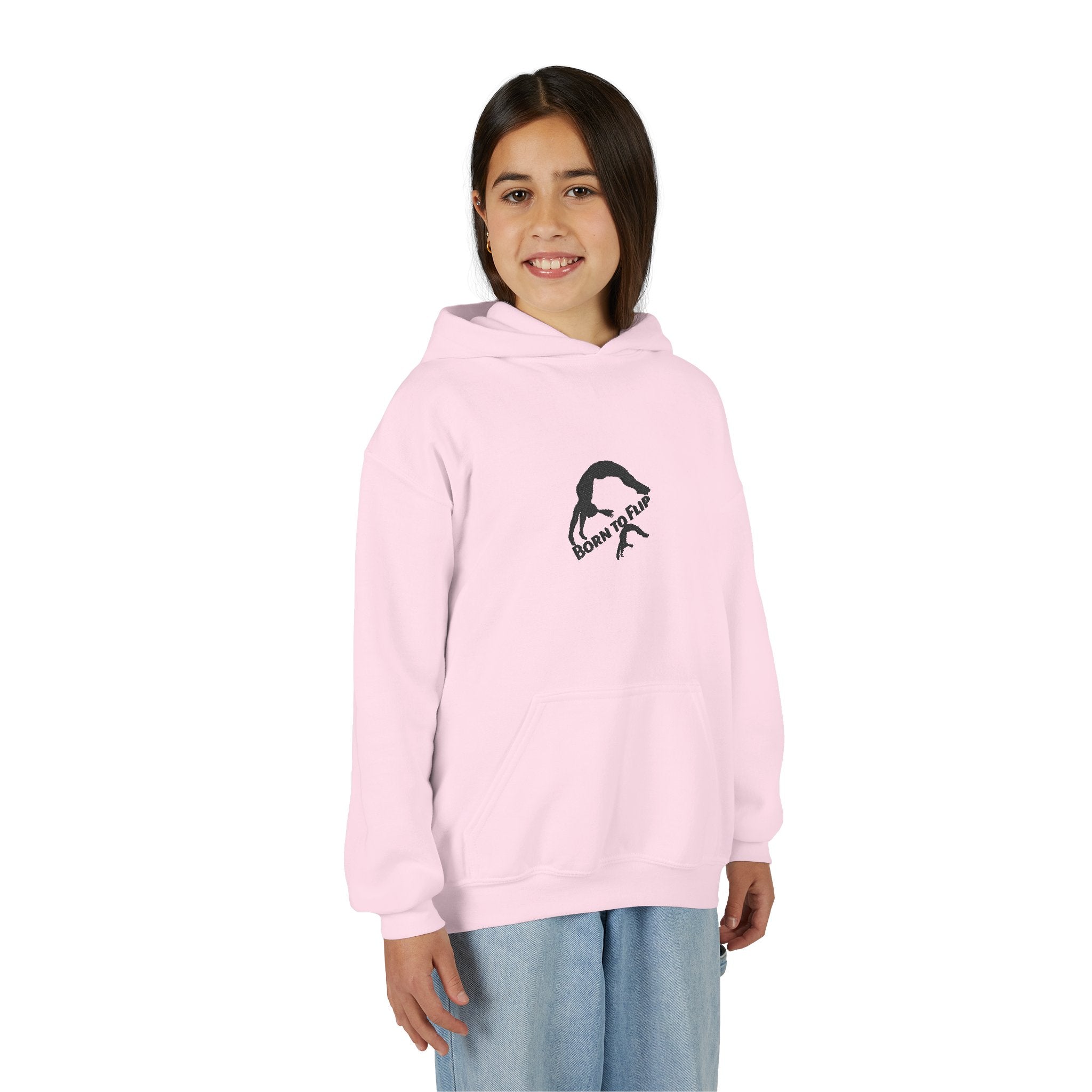 Kids Born to Flip Hoodie – Stylish Youth Gym Sweatshirt (Kids)