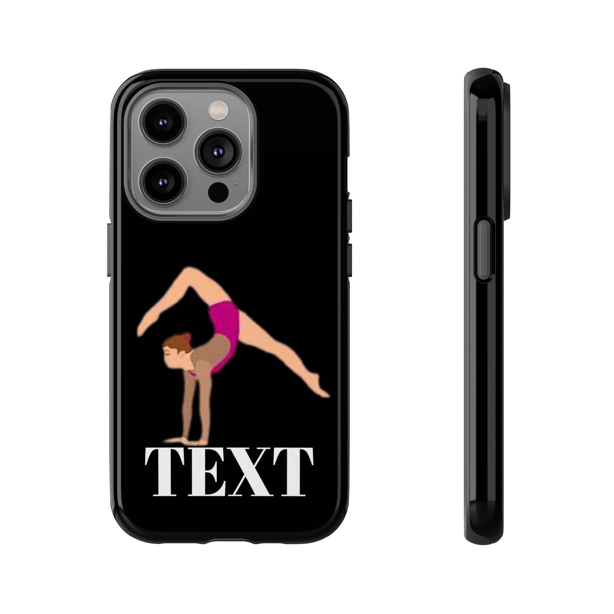 Gymnast Phone Case — Personalized TEXT Design