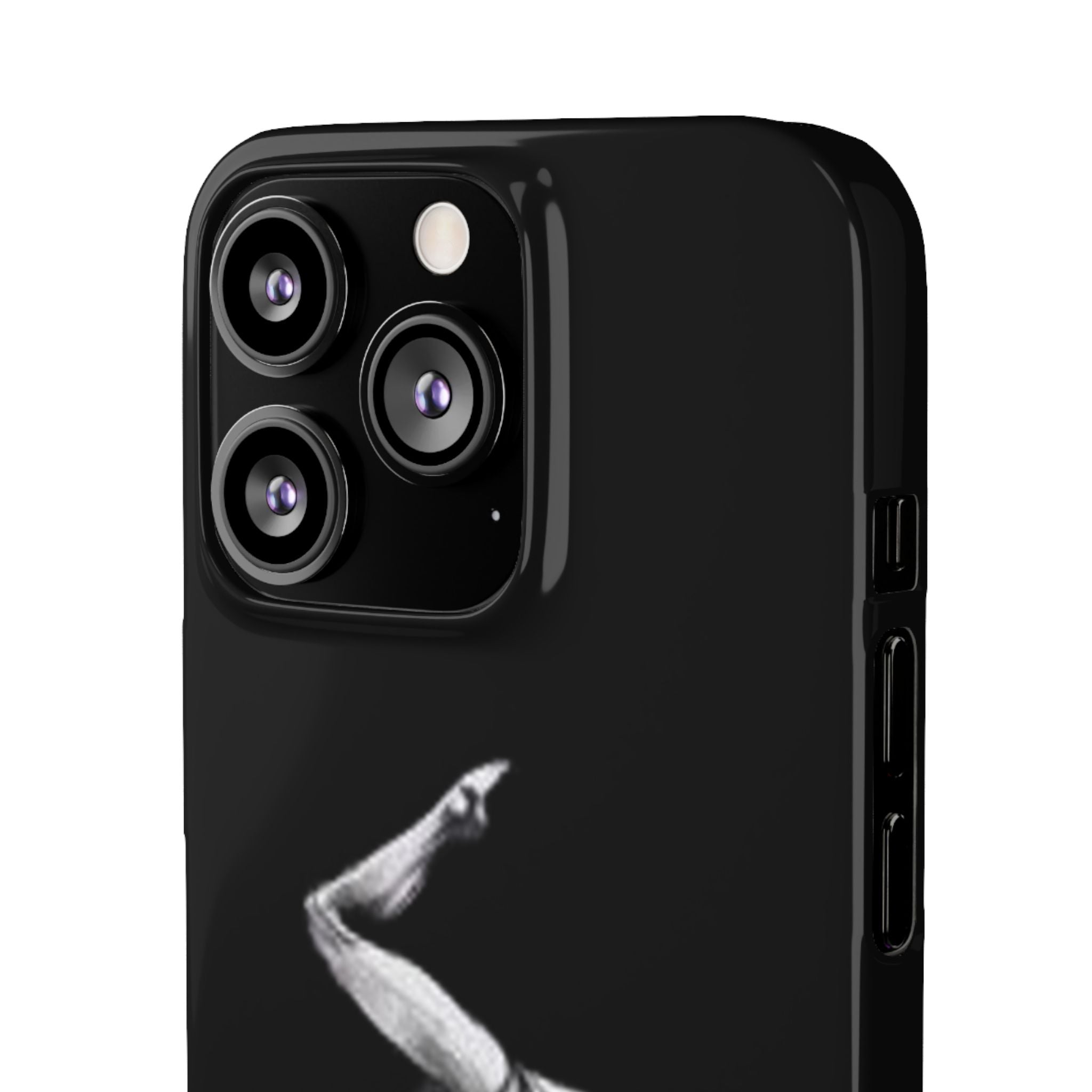 Gymnastics Phone Case — Black Chalk-Style Handstand Design