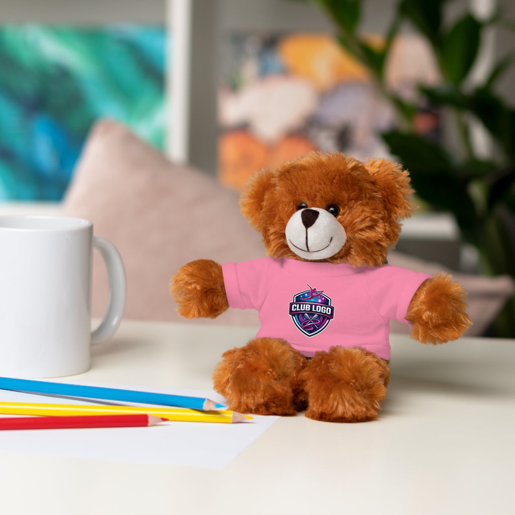 Custom Logo Teddy Bear with Personalized Tee — Plush Gift for Events