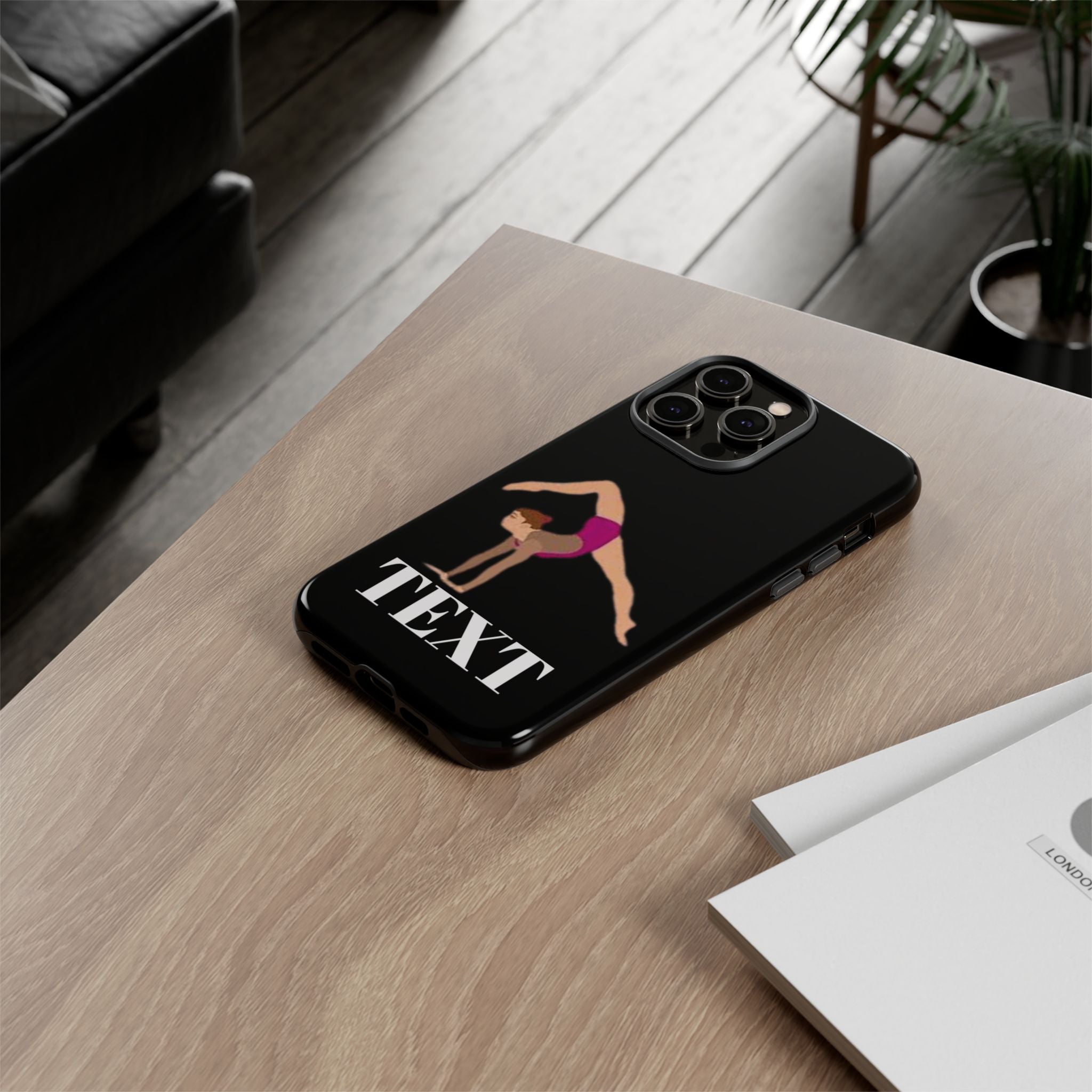 Gymnast Phone Case — Personalized TEXT Design