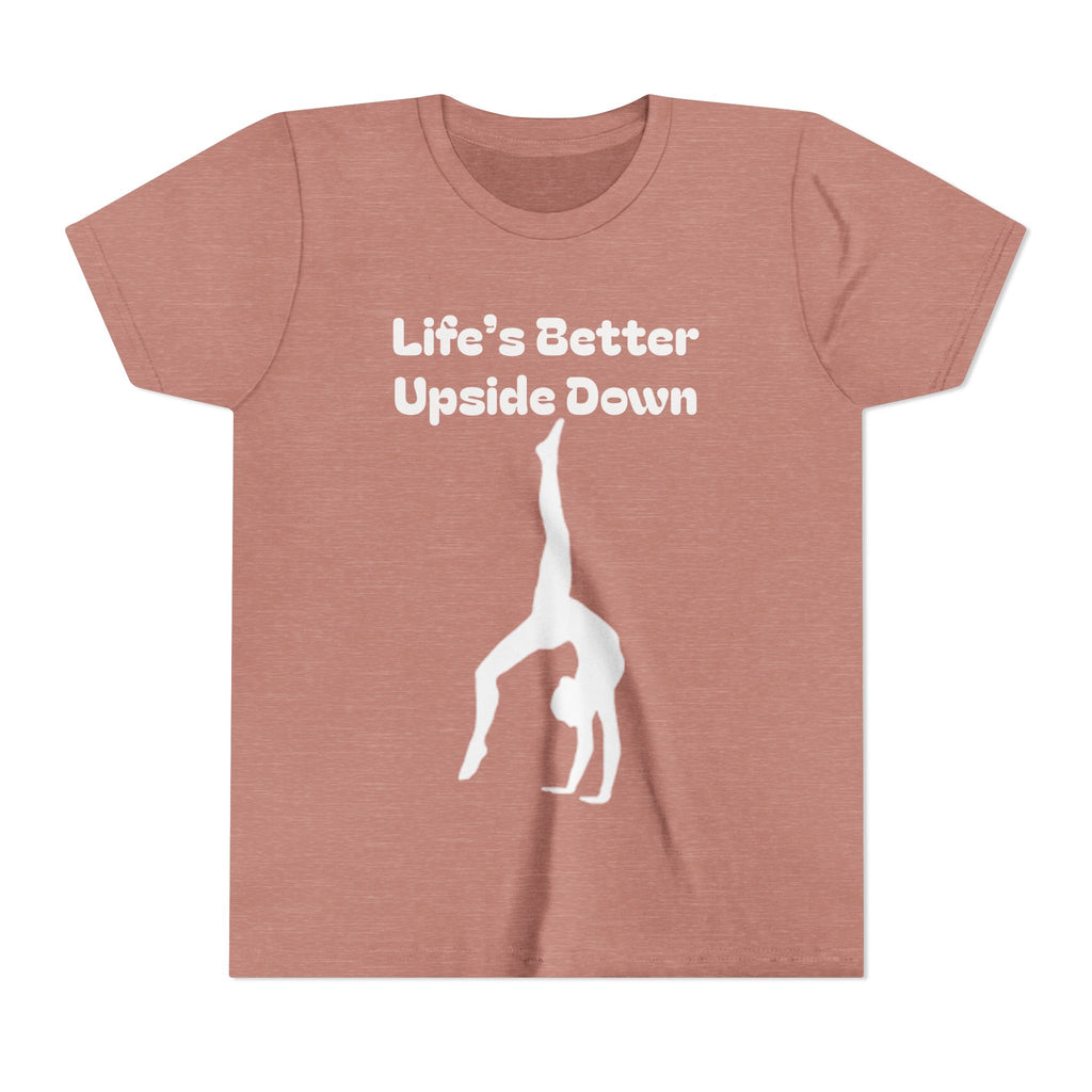 Youth Short Sleeve Tee - Life’s Better Upside Down (Kids)
