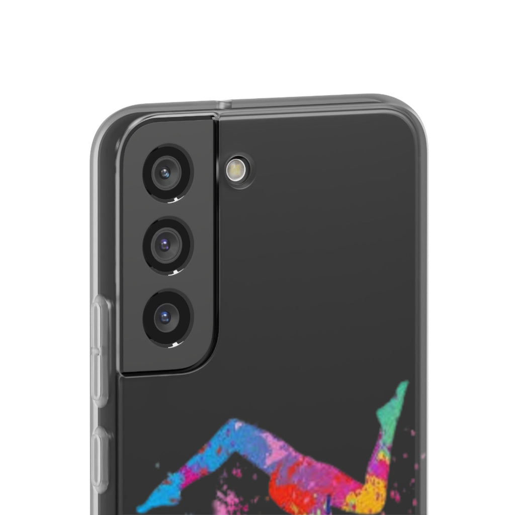 Gymnast Silhouette Phone Case – Colorful Acrobat Watercolor iPhone Cover