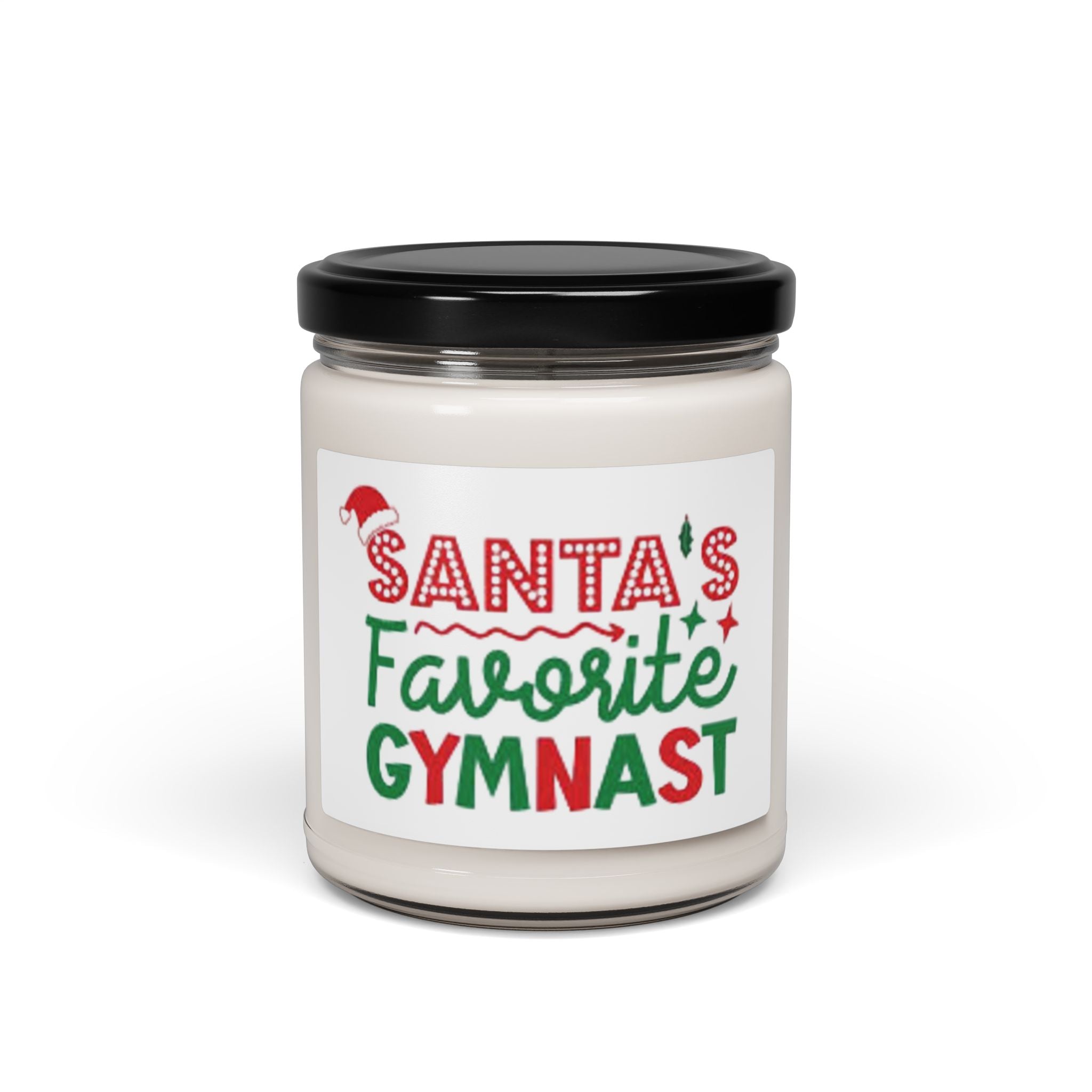 Santa’s Favorite Gymnast Scented Soy Candle — 9oz Christmas Gift