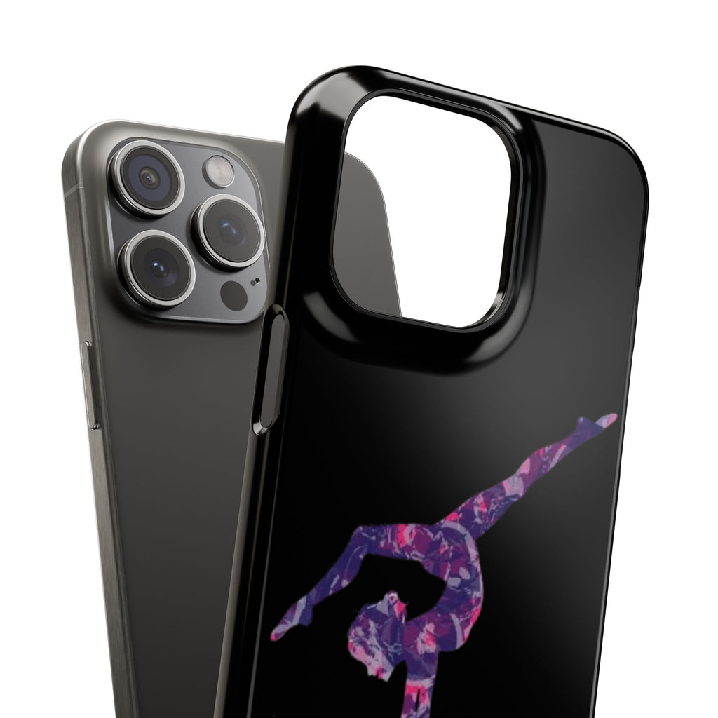 Gymnast Phone Case — Purple Galaxy Gymnastics Snap Case