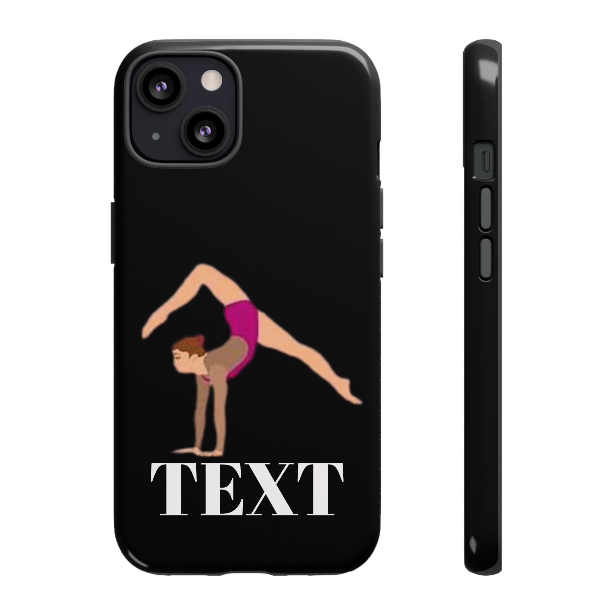 Gymnast Phone Case — Personalized TEXT Design