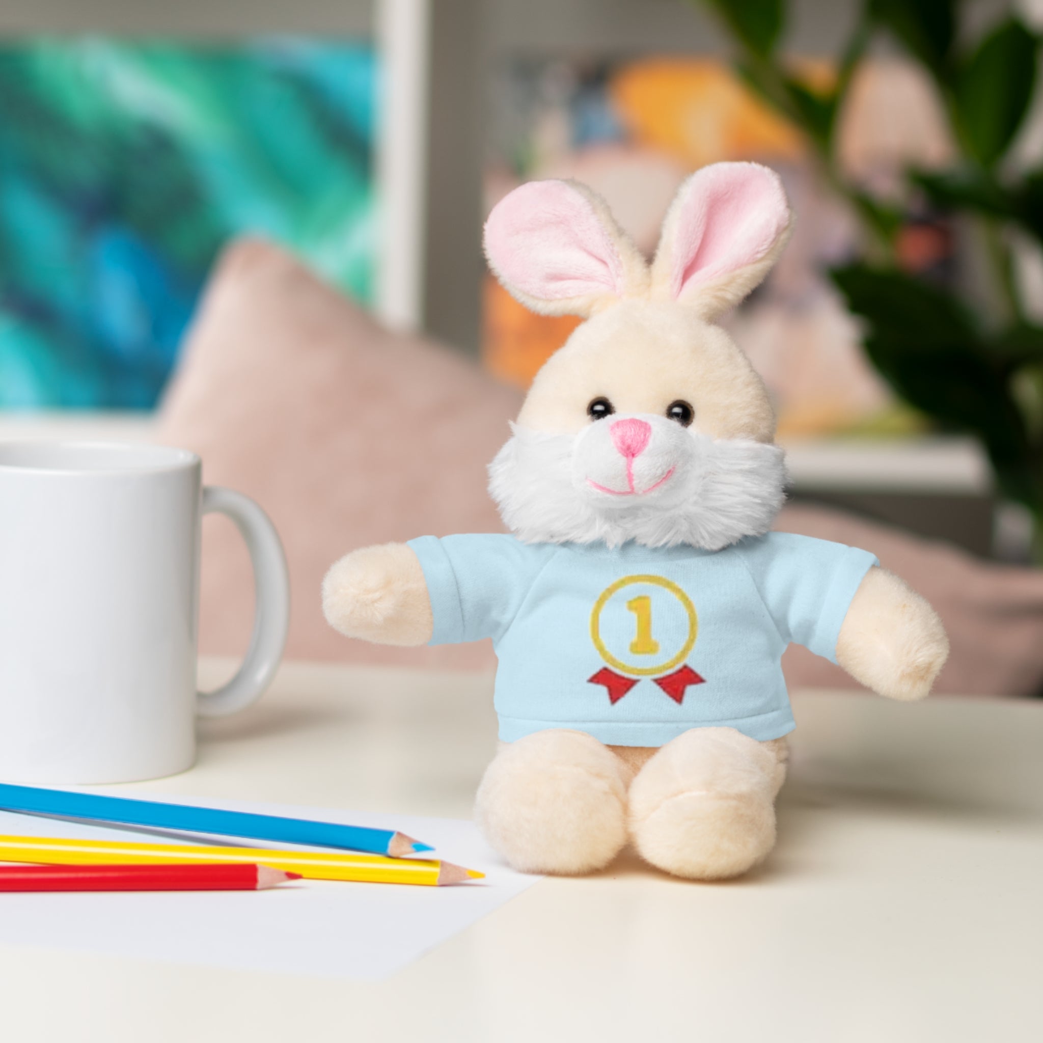 1st Place Gymnastics Stuffed Animal with Gymnastics T-Shirt