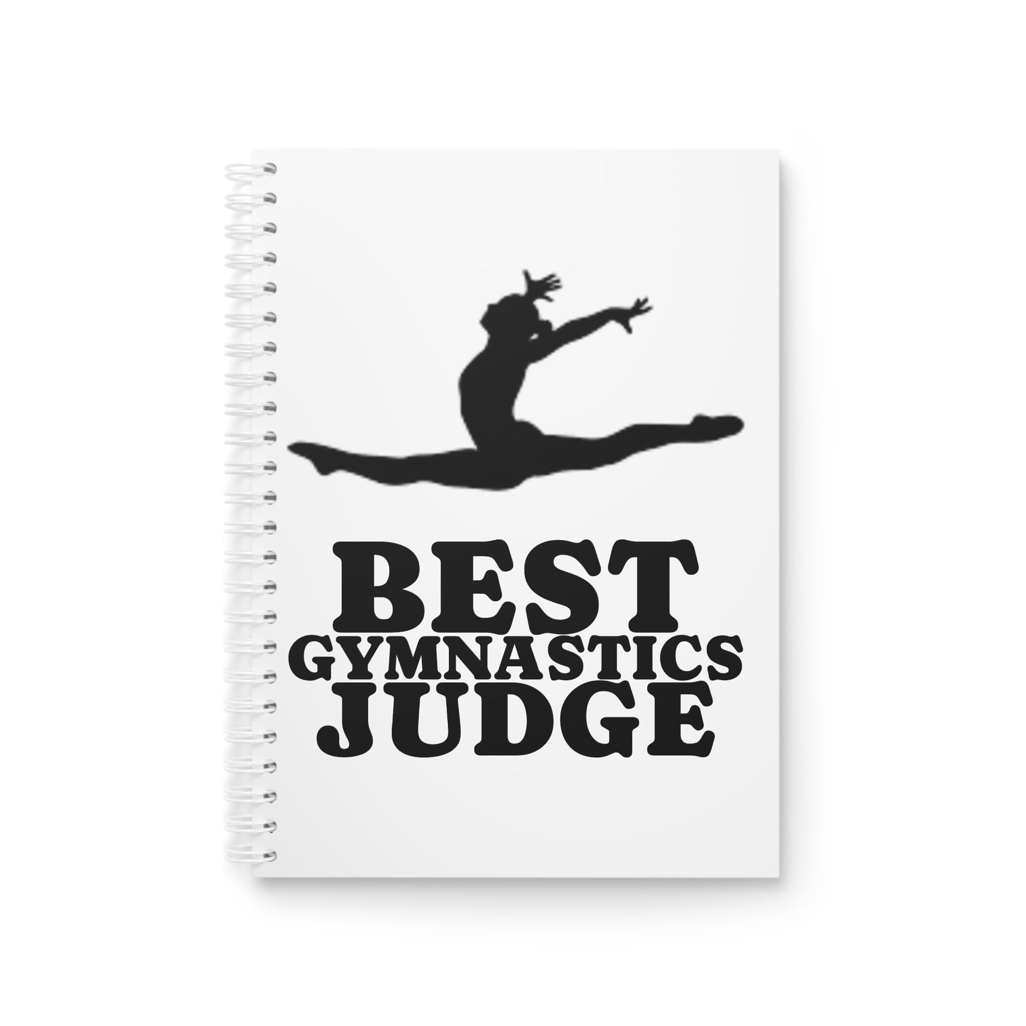Best Gymnastics Judge Spiral Notebook