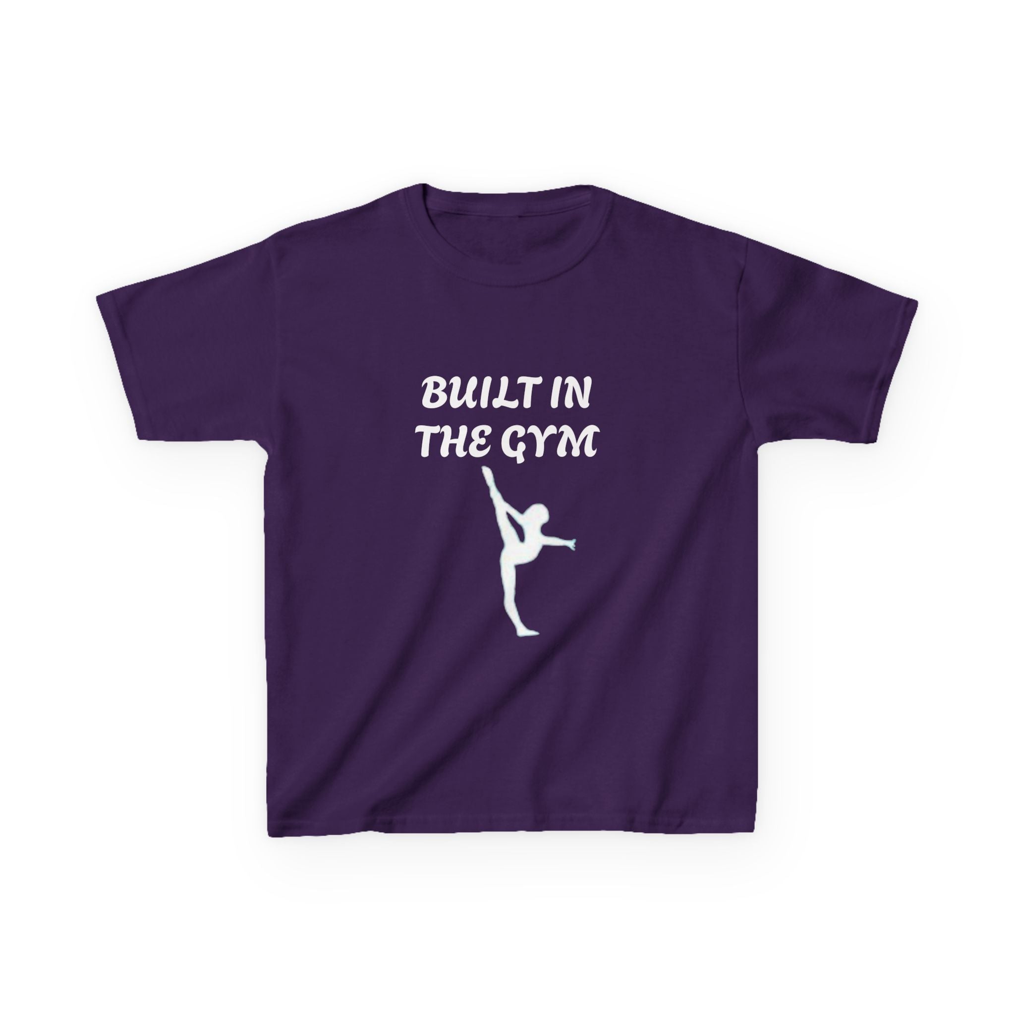 Kids Tee — "Built in the Gym" Gymnastics Shirt