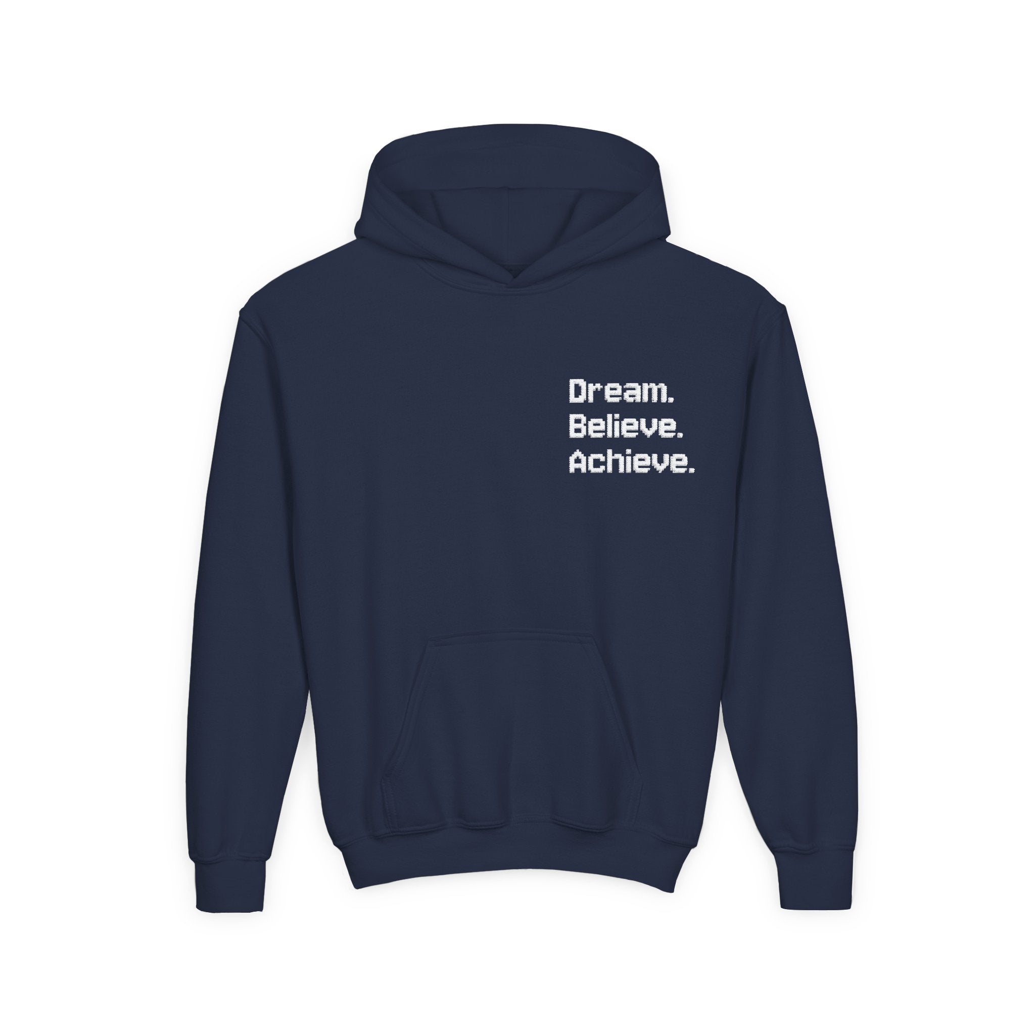 Inspirational Youth Hoodie - Dream Believe Achieve (Kids)