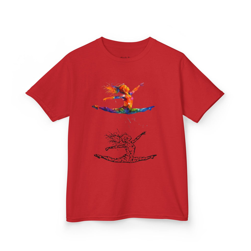 Colorful Splits Gymnastics Kids Tee (Kids)