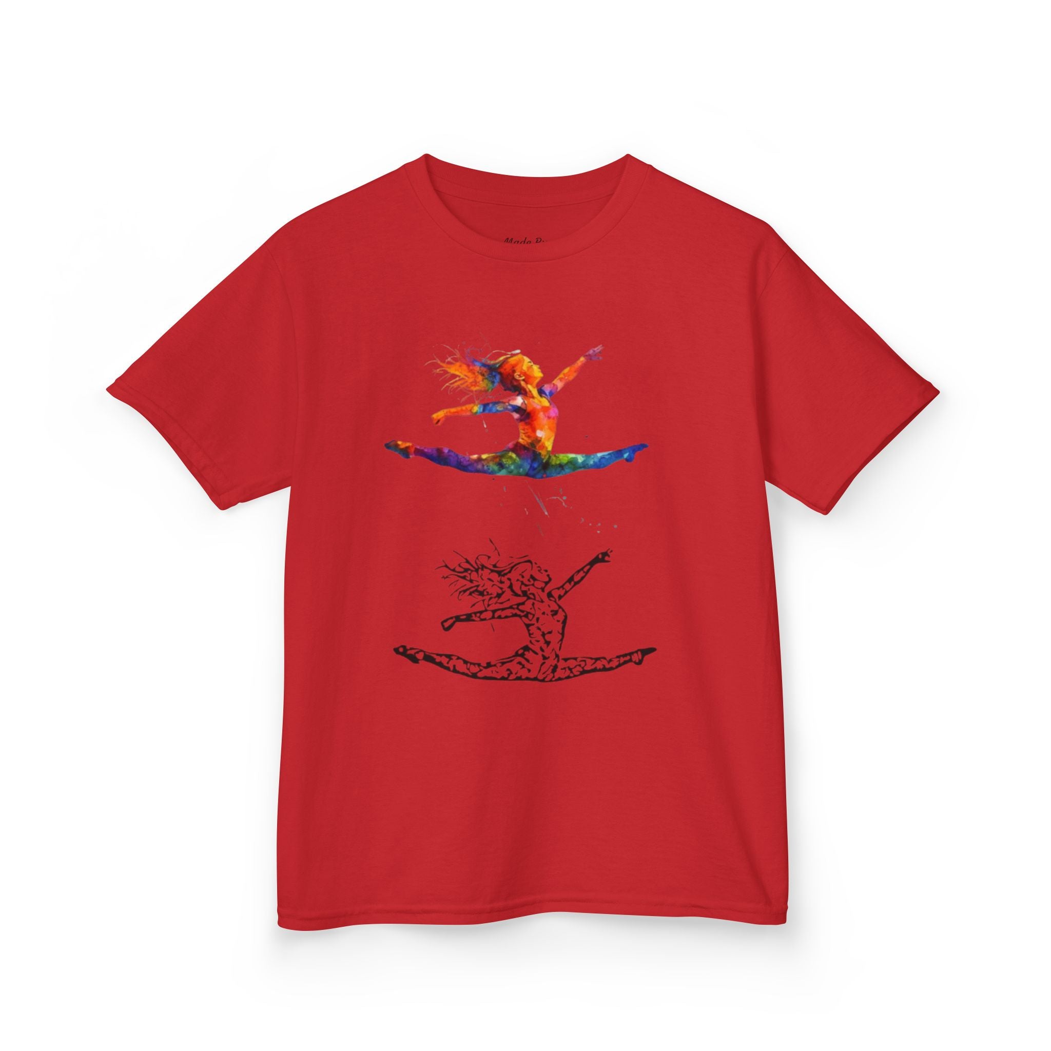 Colorful Splits Gymnastics Kids Tee (Kids)