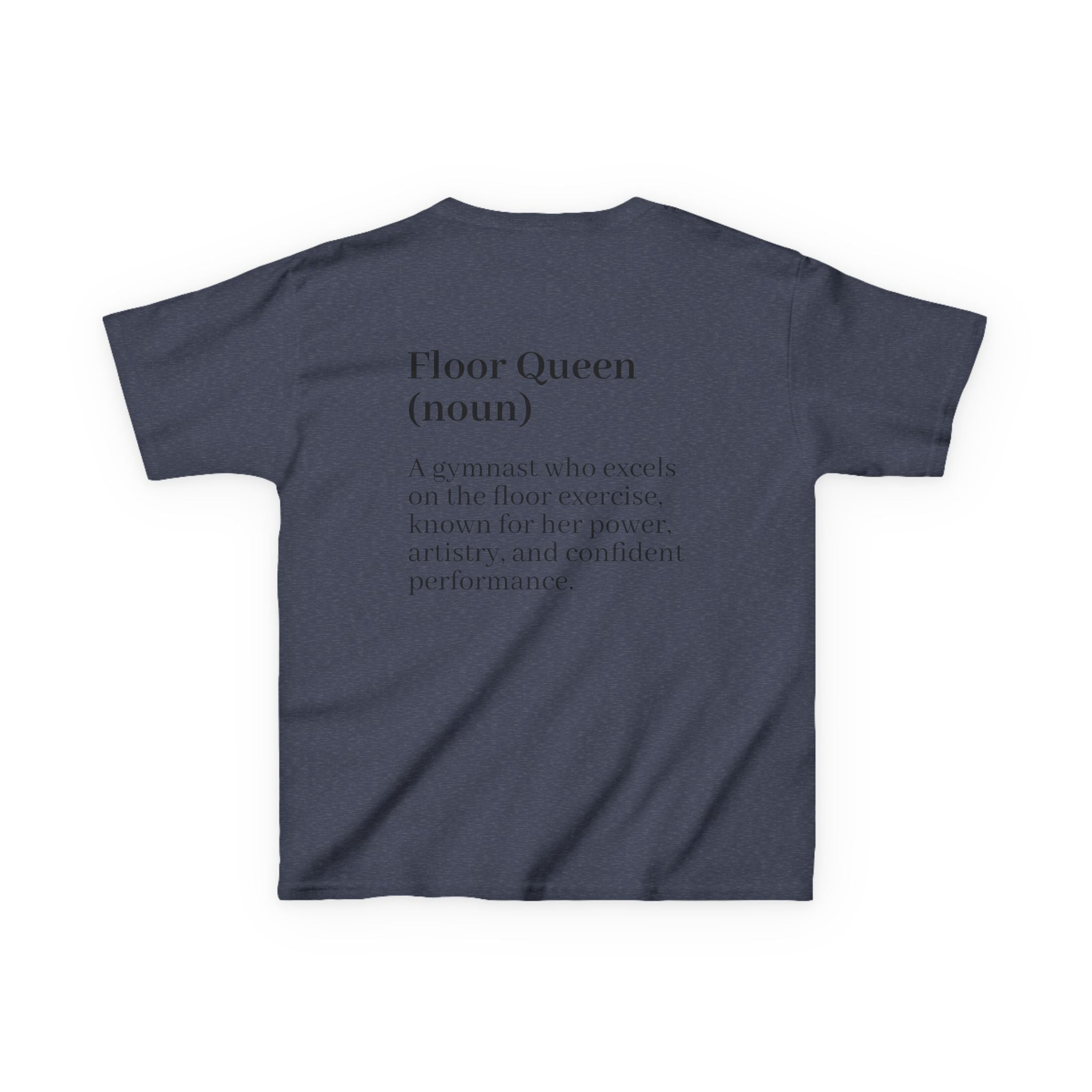 Custom Kids Tee — "Floor Queen" Gymnast Definition Shirt (Custom Name)