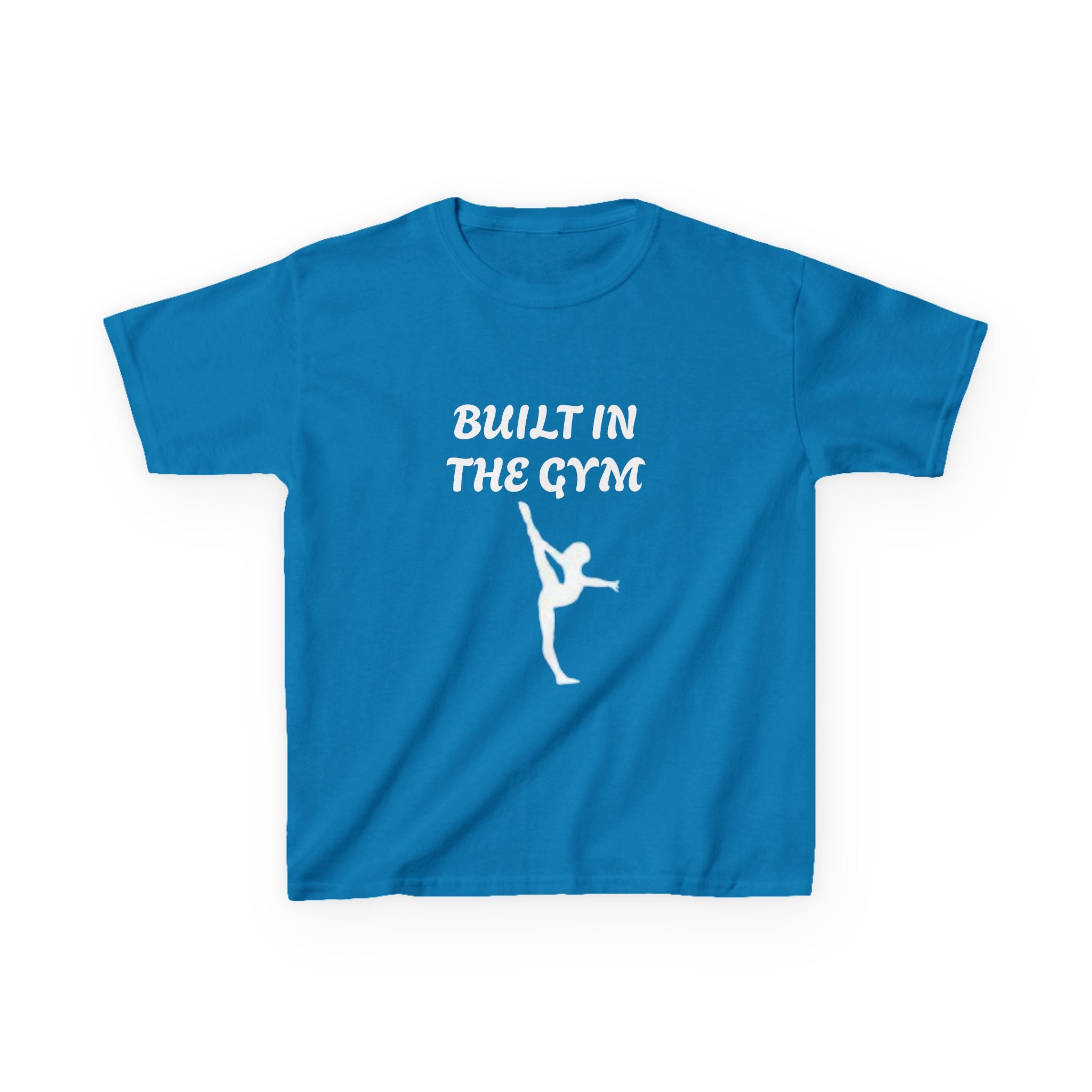 Kids Tee — "Built in the Gym" Gymnastics Shirt