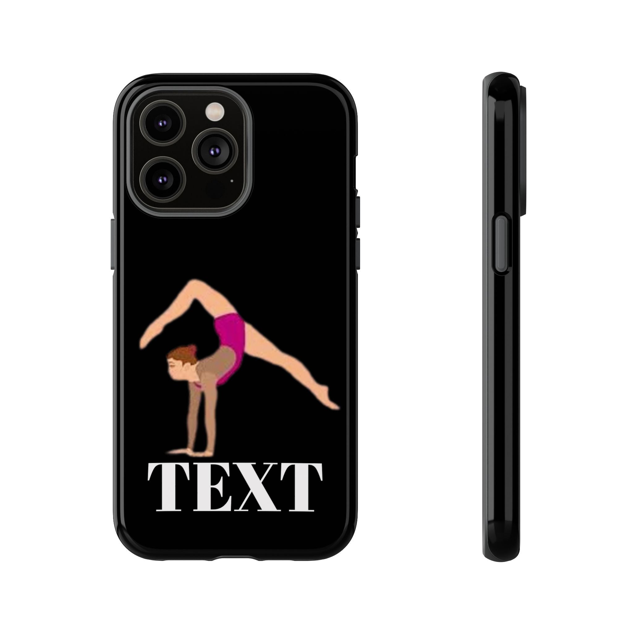 Gymnast Phone Case — Personalized TEXT Design