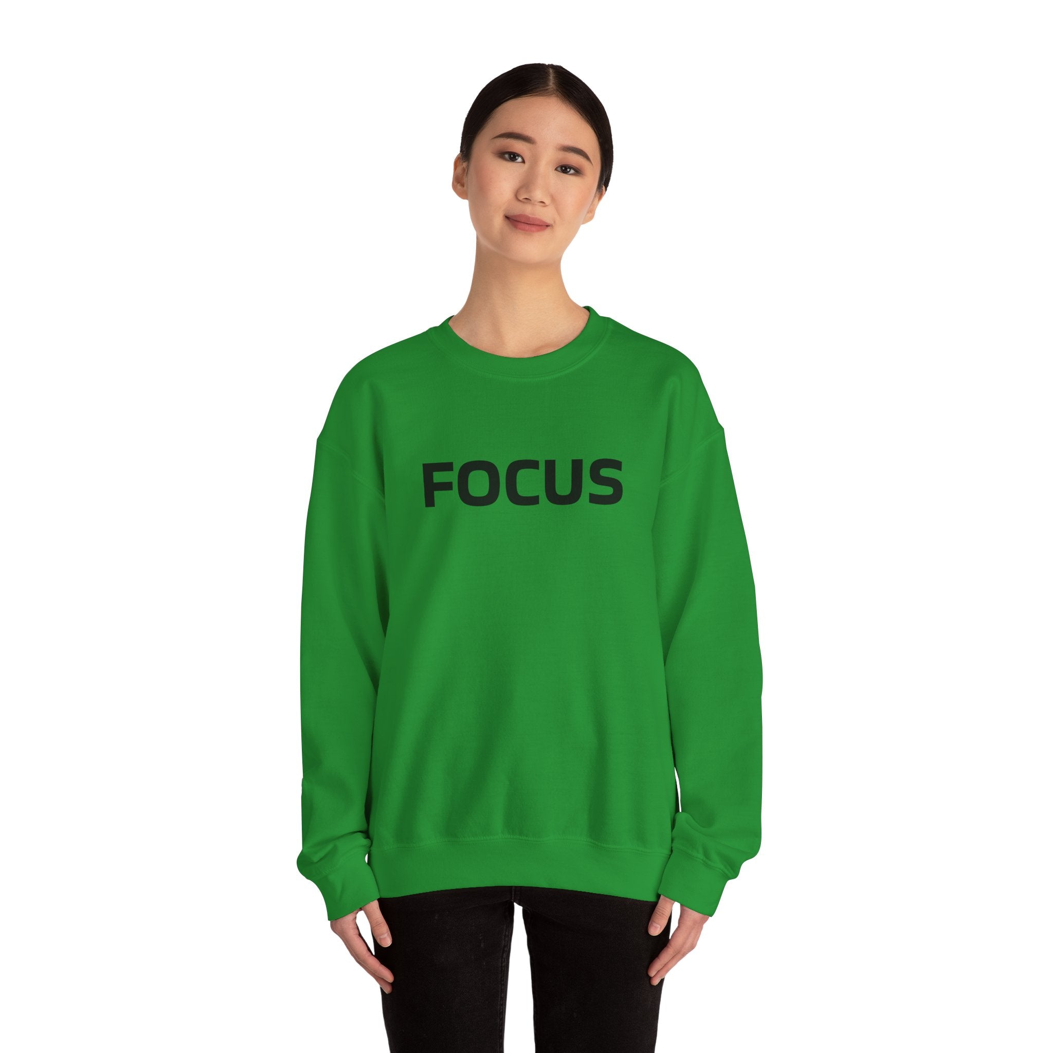 FOCUS Gymnastics Crewneck Sweatshirt — Balance Beam Silhouette (Adults)