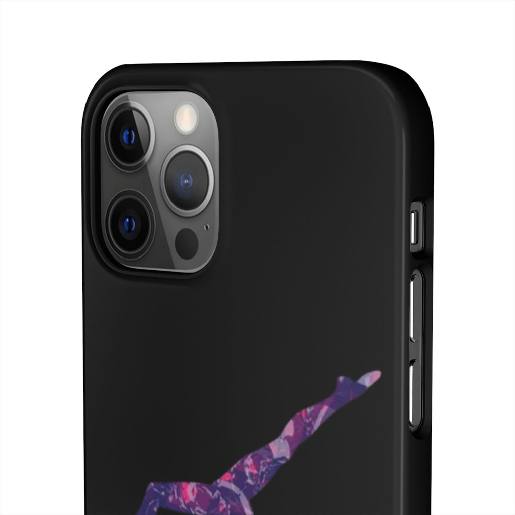 Gymnast Phone Case — Purple Galaxy Gymnastics Snap Case