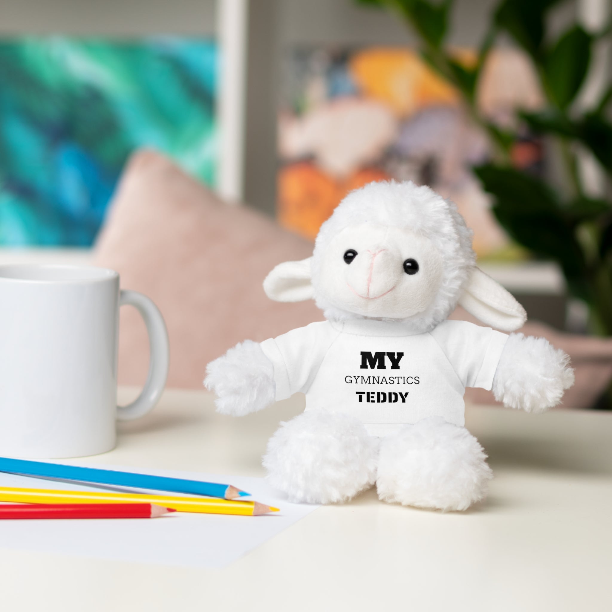 Gymnastics Teddy Bear with Personalized Tee