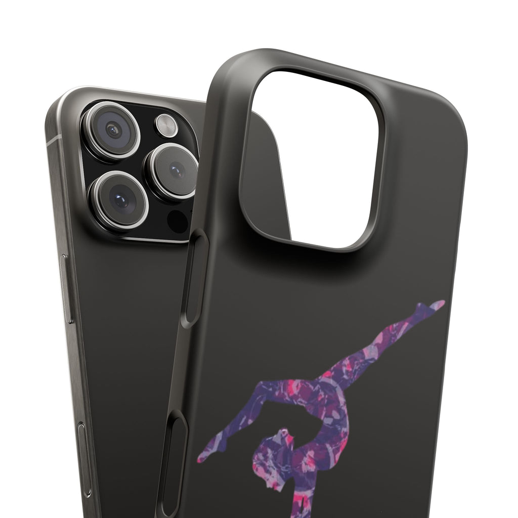 Gymnast Phone Case — Purple Galaxy Gymnastics Snap Case