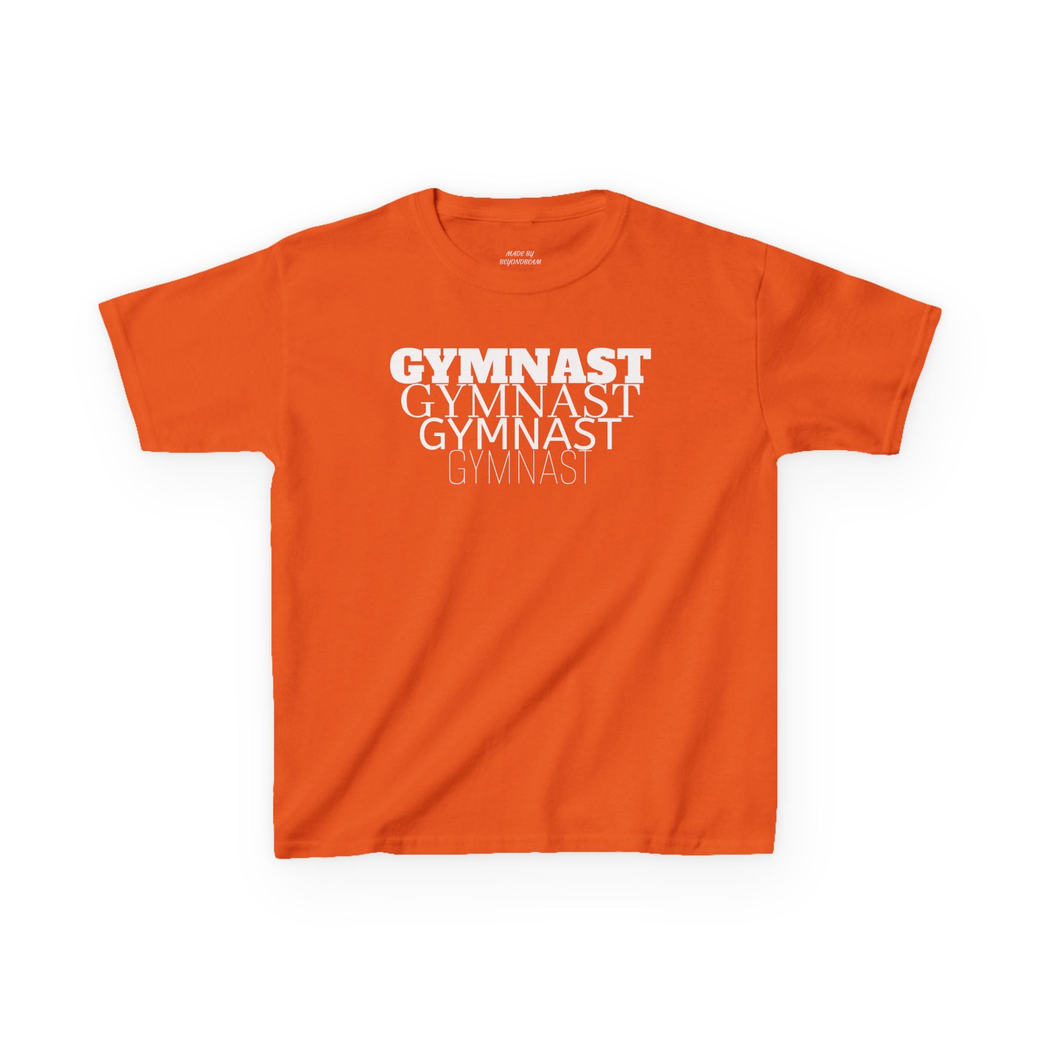 Kids Gymnast Repeat Logo Tee - Youth Gymnastics Shirt