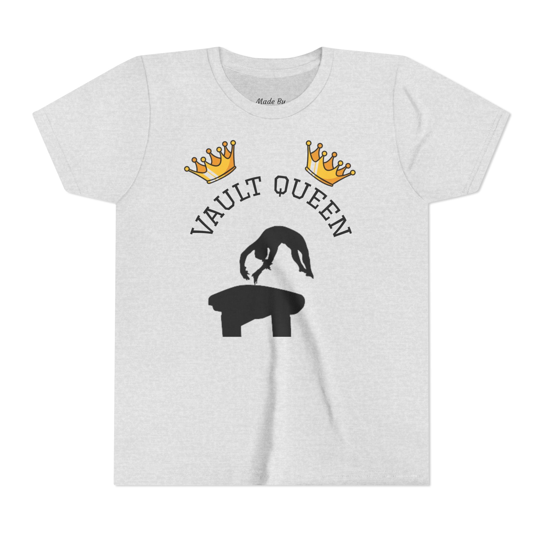 Vault Queen Youth Tee – Girls’ Gymnastics Shirt (Kids)