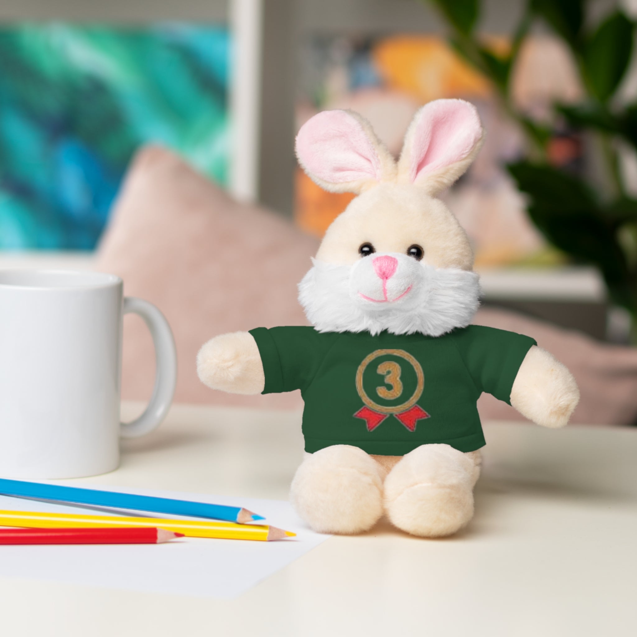 3rd Place Gymnastics Stuffed Animal with Gymnastics T-Shirt