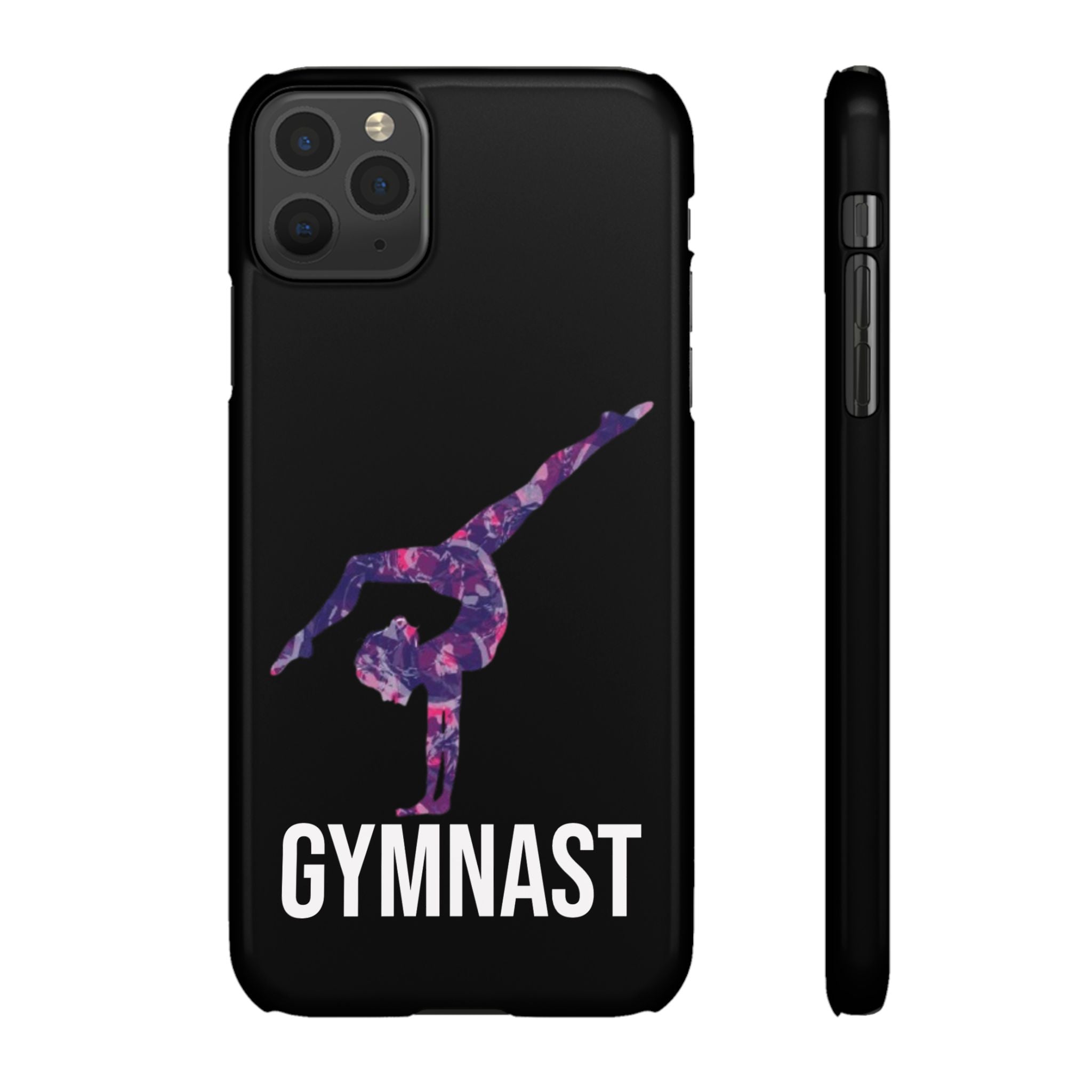 Gymnast Phone Case — Purple Galaxy Gymnastics Snap Case