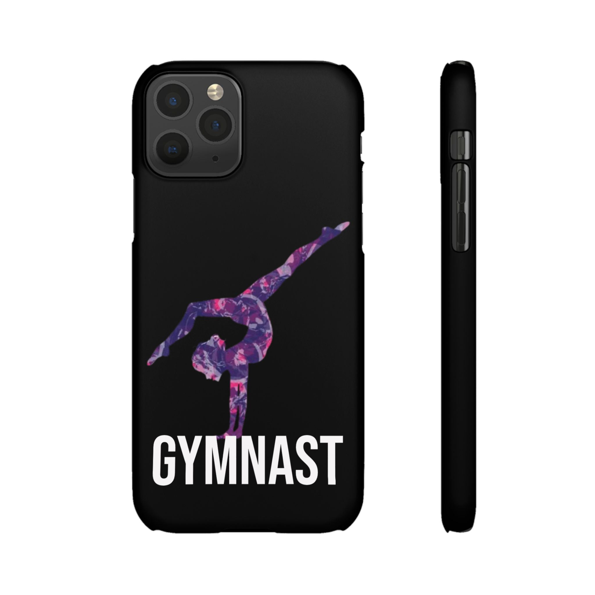 Gymnast Phone Case — Purple Galaxy Gymnastics Snap Case