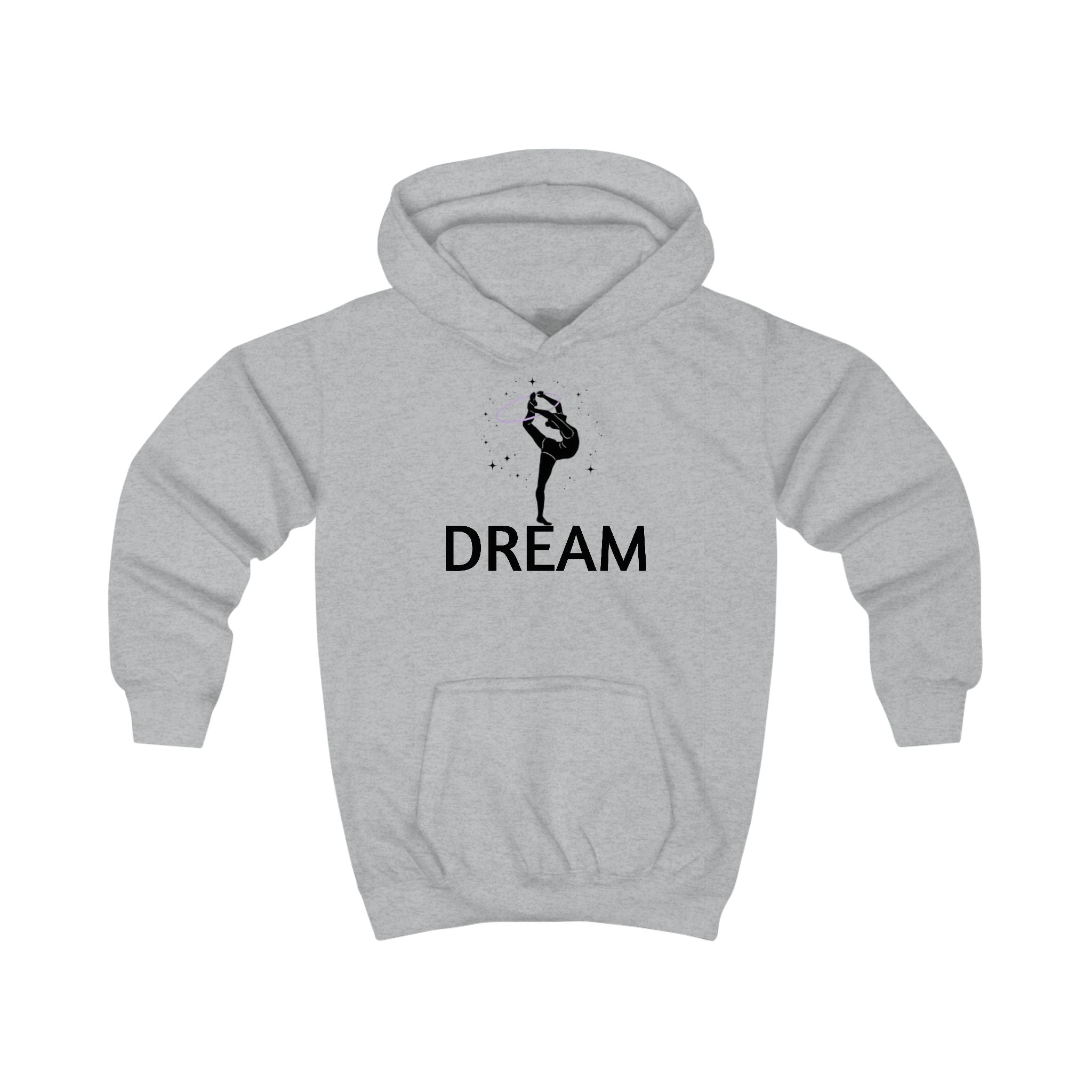 Kids Hoodie — 'Dream' Gymnastics/Dance Graphic Hoodie for Girls