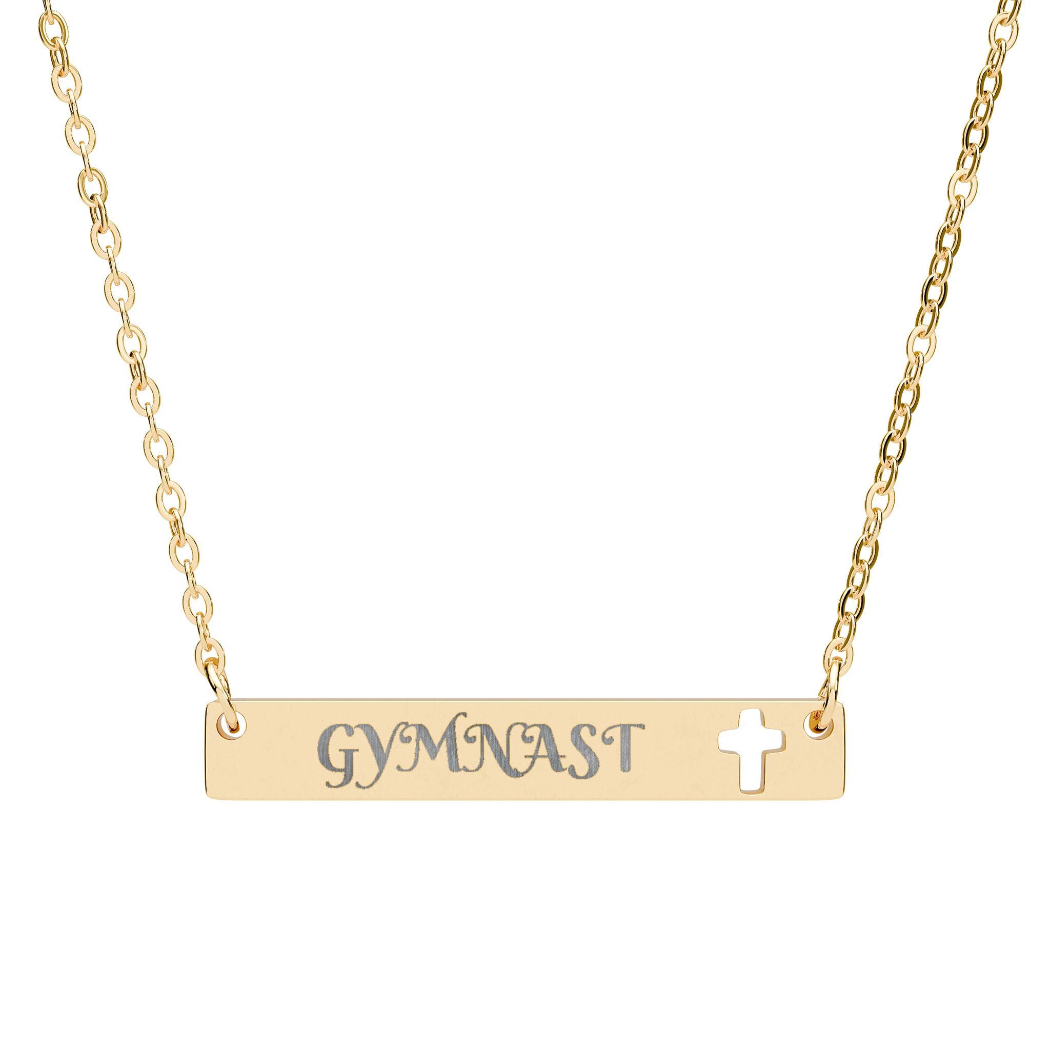 Gymnast Cross Bar Necklace