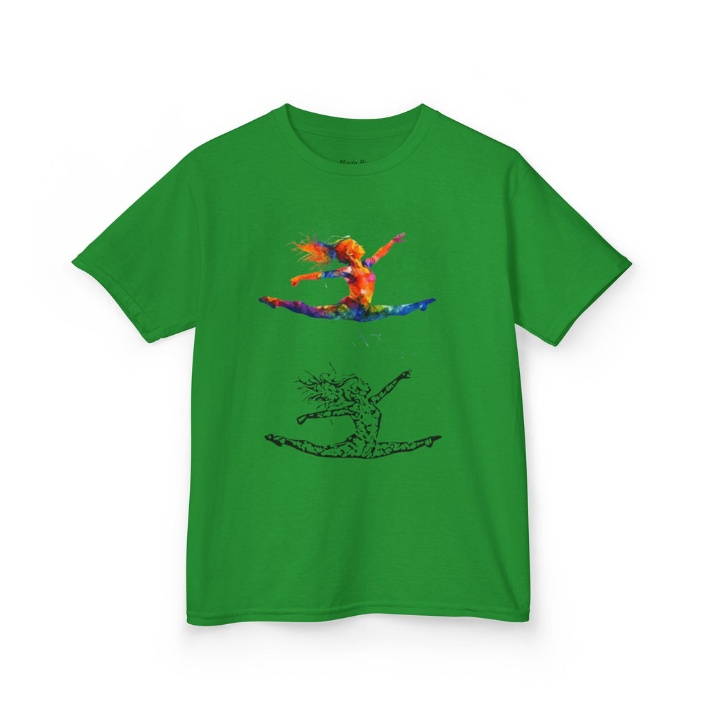 Colorful Splits Gymnastics Kids Tee (Kids)