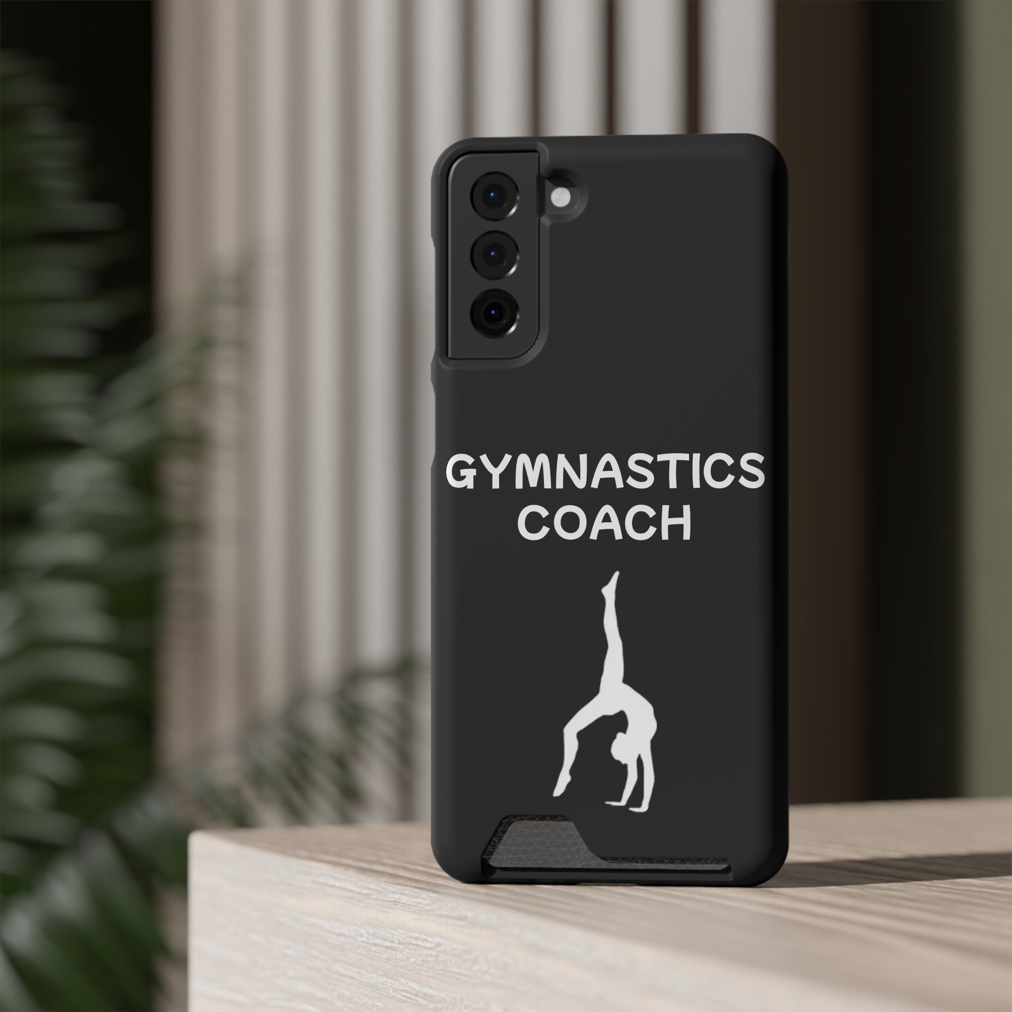 Gymnastics Coach Phone Case With Card Holder