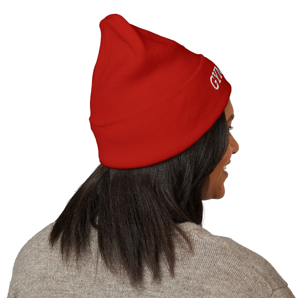 Gymnast Embroidered Cuffed Beanie