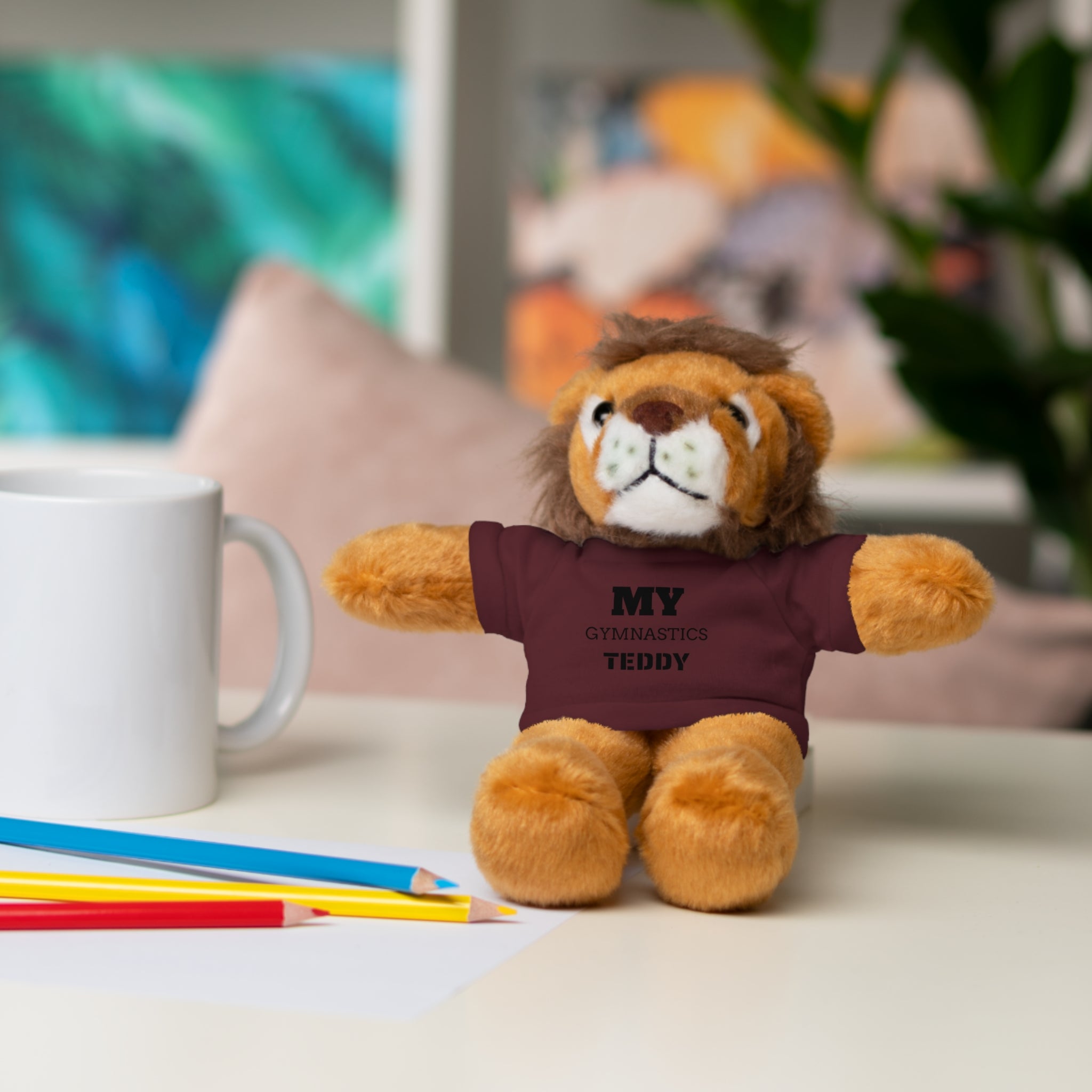 Gymnastics Teddy Bear with Personalized Tee