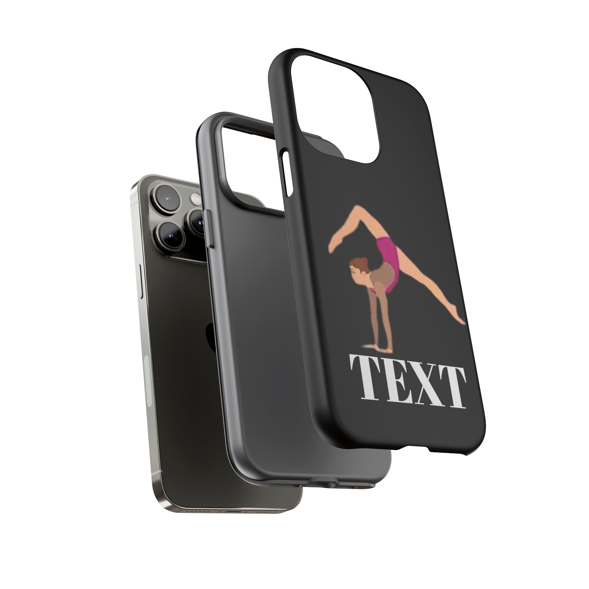 Gymnast Phone Case — Personalized TEXT Design