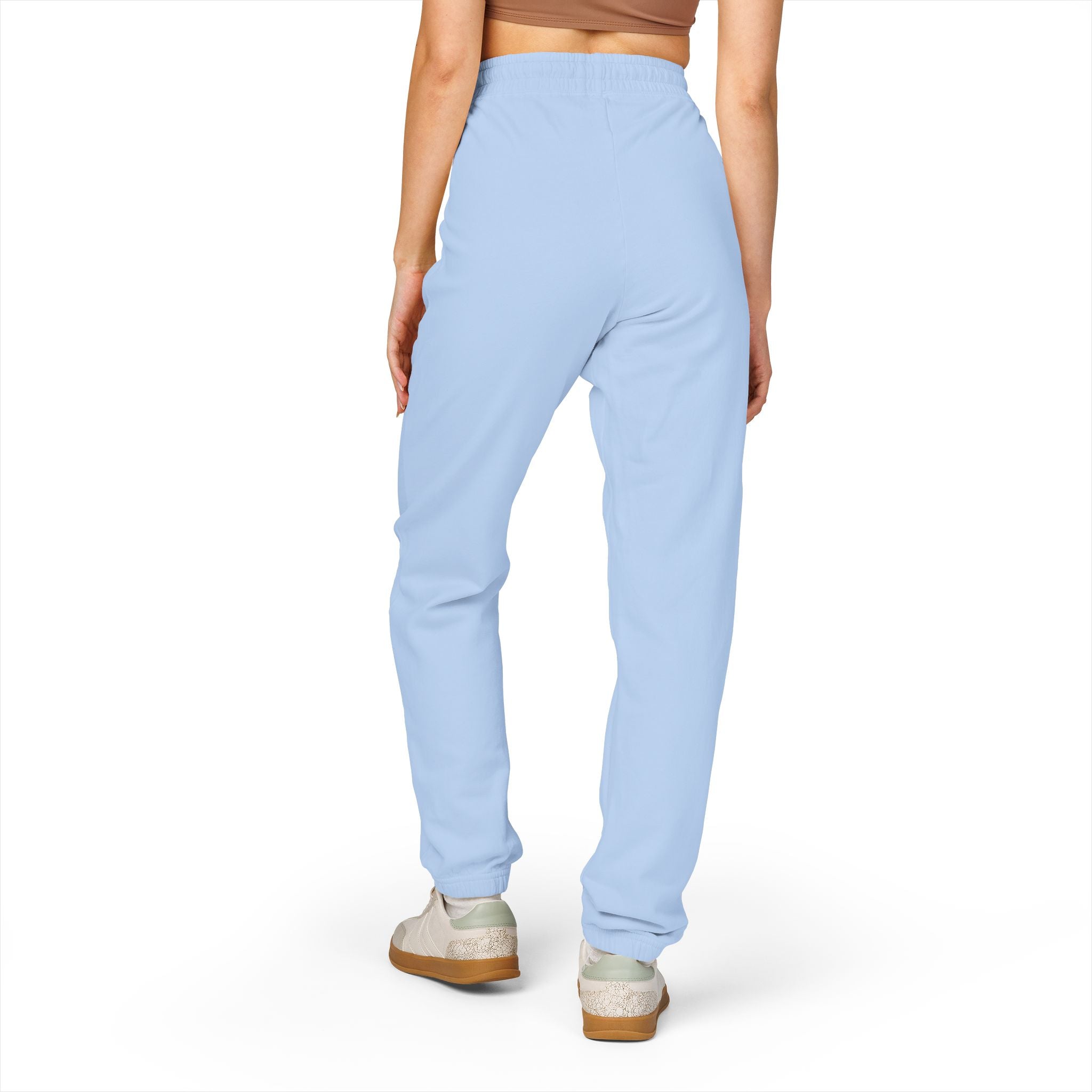 Adults Coach Vertical Logo Sweatpants — Garment-Dyed Fleece Joggers
