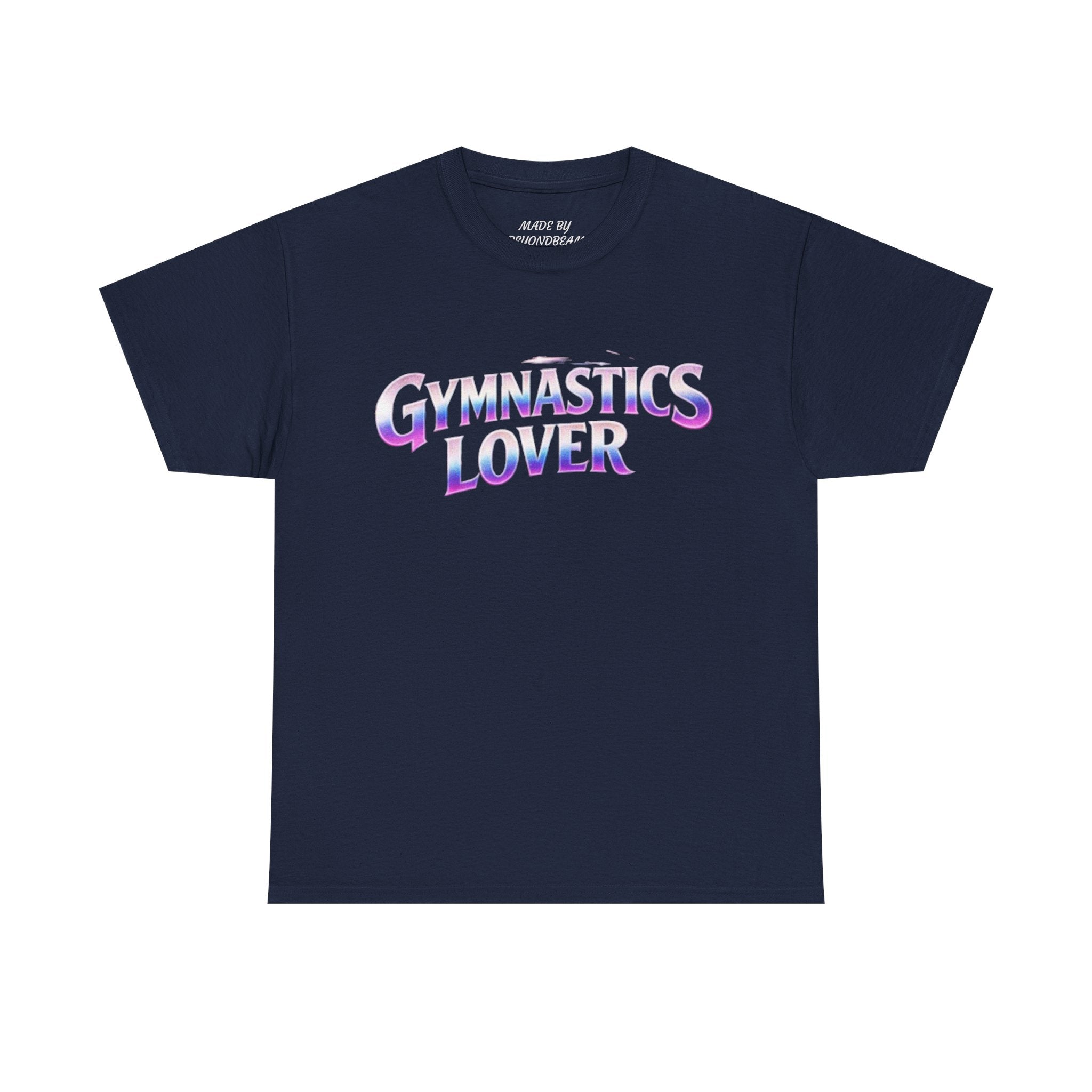 Adults Gymnastics Lover Tee — Retro Iridescent Graphic T-Shirt for Gymnastics Fans